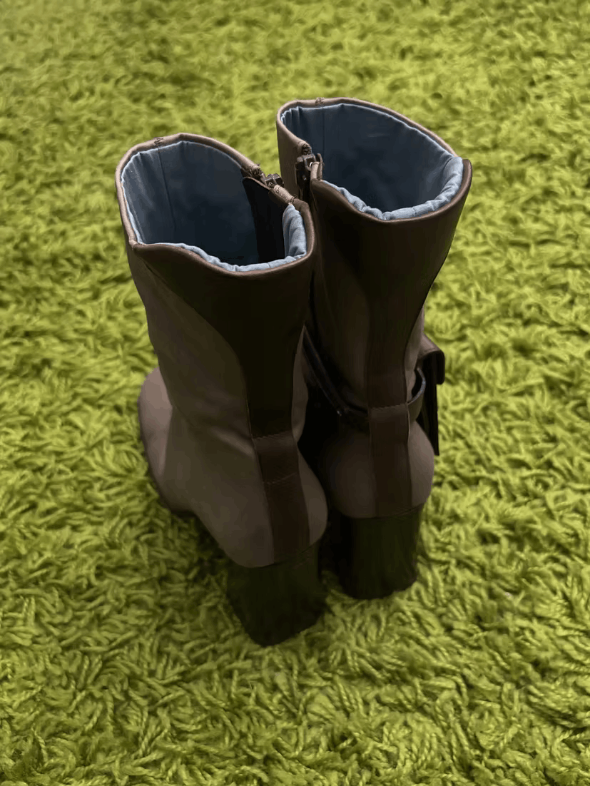 Prada FW1999 Cargo Pocket Heeled Ankle Boots Size US 6 / IT 36 - 10 Thumbnail