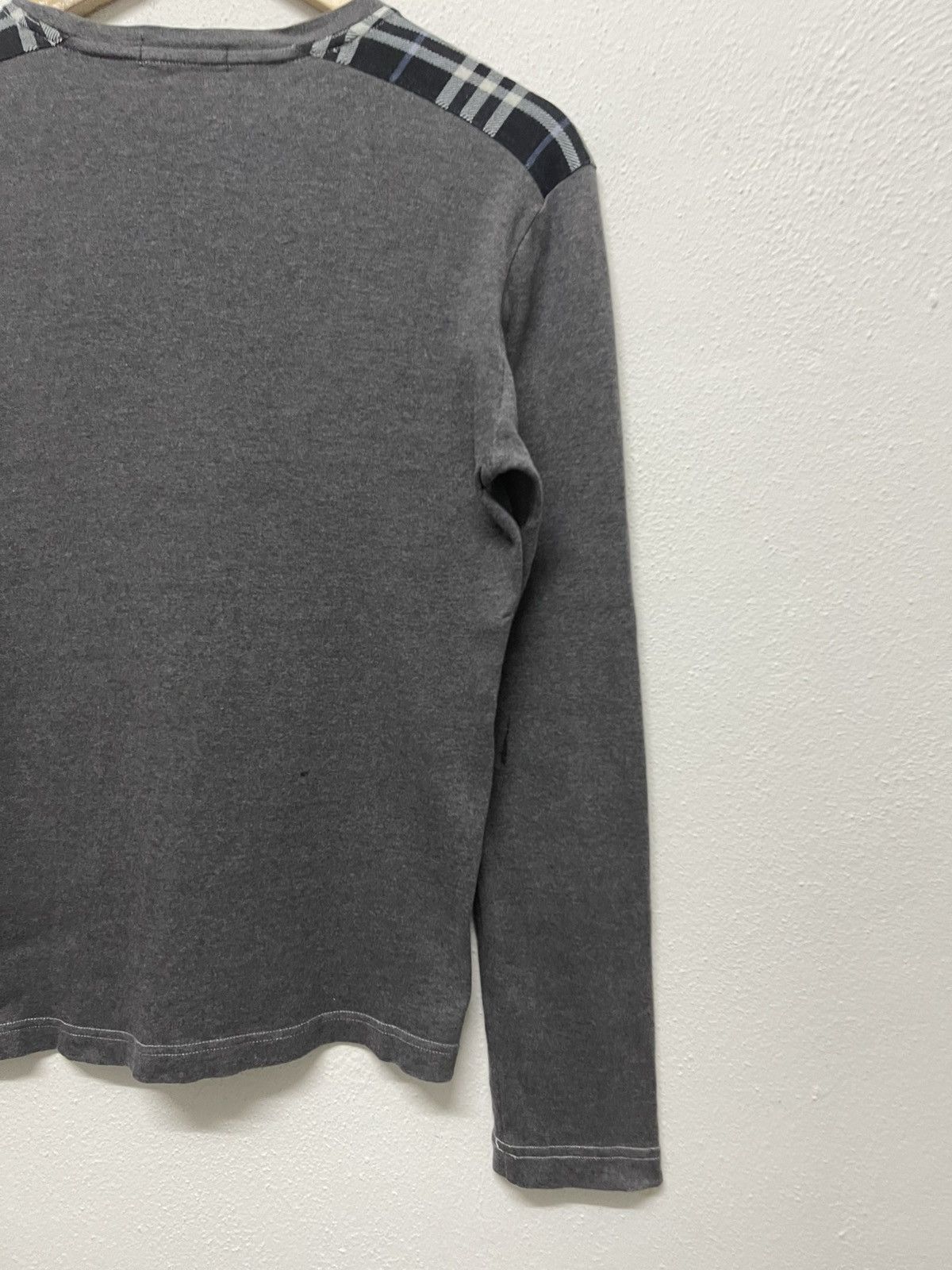 Burberry × Japanese Brand × Vintage 90s BURBERRY BLACK LABEL NOVA CHECK SHOULDER LONG SLEEVE Size US S / EU 44-46 / 1 - 14 Thumbnail