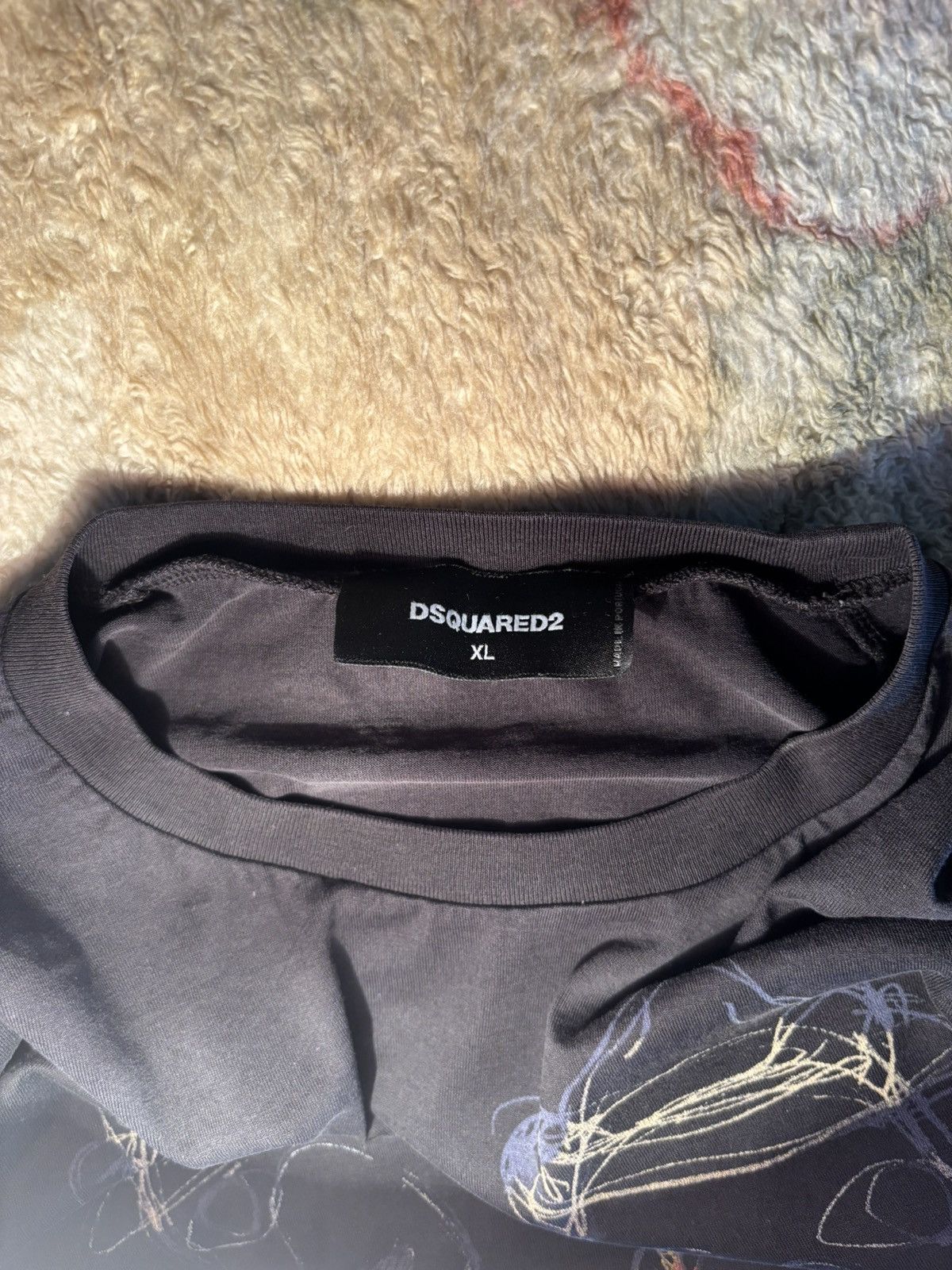 Dsquared2 Dsquared2 Artistic Graphic Tee - XL - Rare Line Art Design Size US XL / EU 56 / 4 - 4 Thumbnail