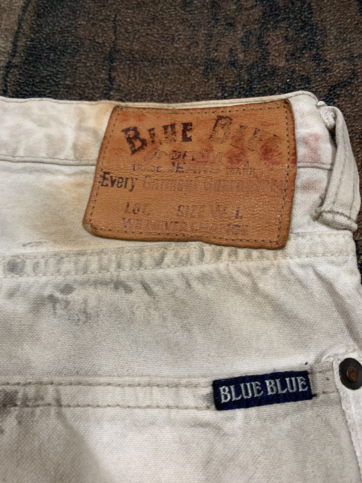 Blue Blue Japan sick distressed oily style blue blue japan jeans Size US 31 - 20 Thumbnail