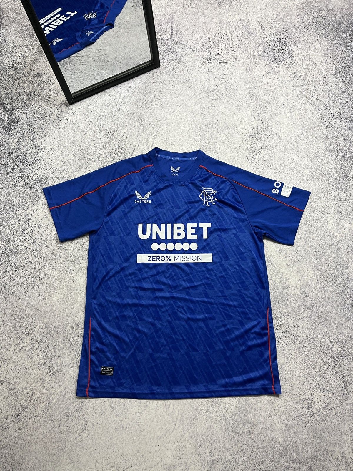 Other Glasgow Rangers 2024/25 Home Football Shirt Soccer Jersey Size US XXL / EU 58 / 5 - 1 Thumbnail