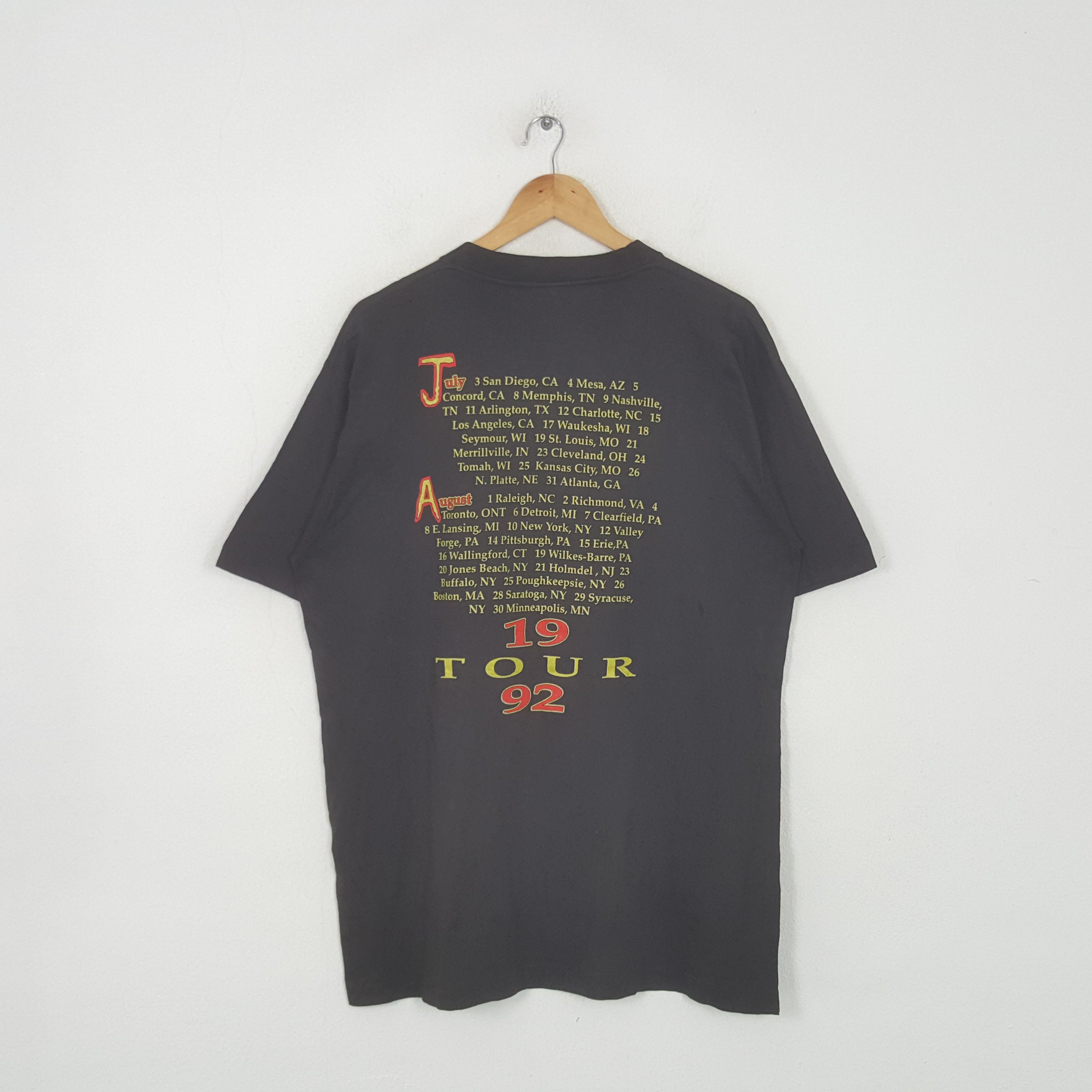 Band Tees Vintage 90's Richard Marx Rush Street World Tour Tshirt RR7 Size US L / EU 52-54 / 3 - 3 Thumbnail