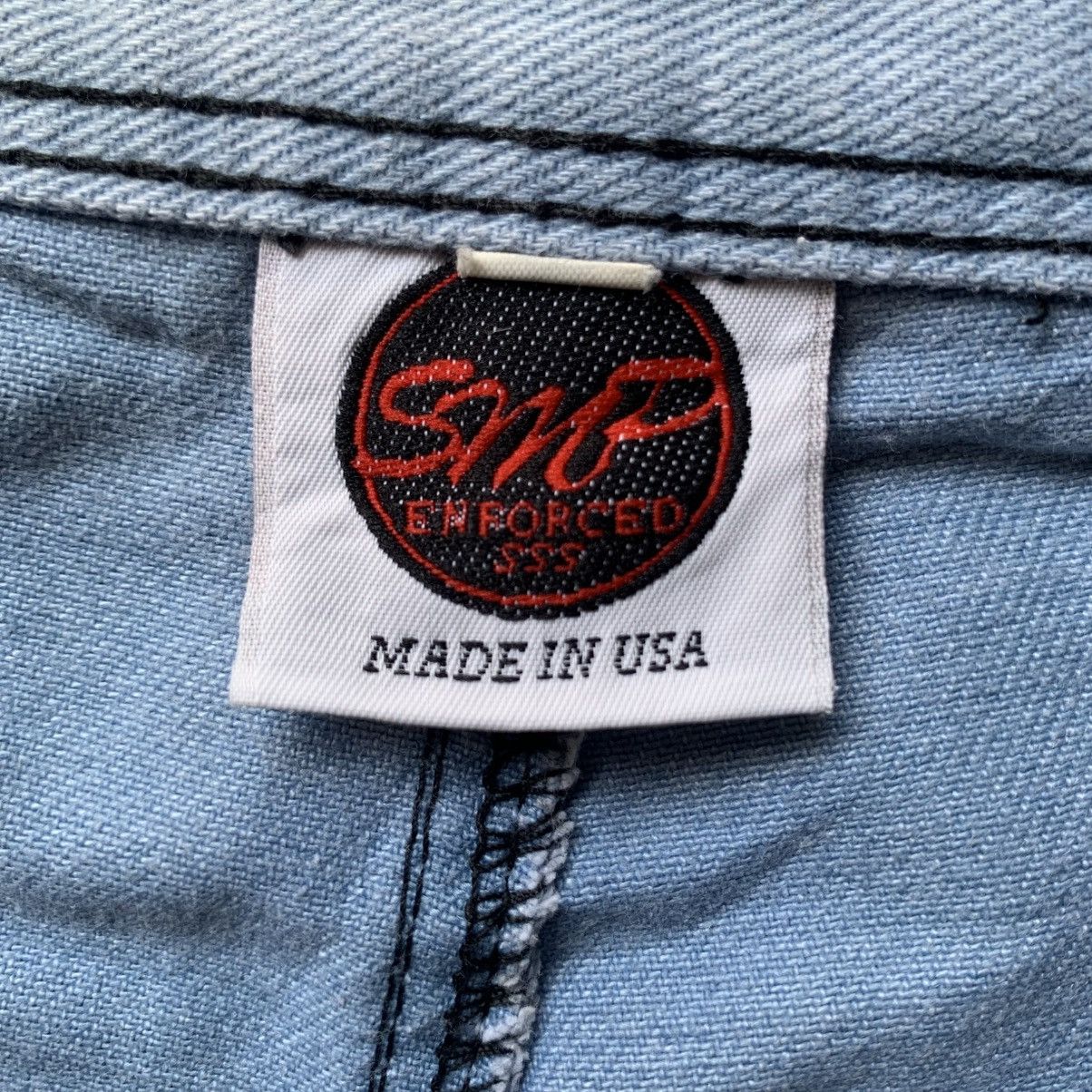 Oakley Vtg 90's SMP surfboard iconic logo embroidery denim Jorts Size US 30 / EU 46 - 8 Thumbnail