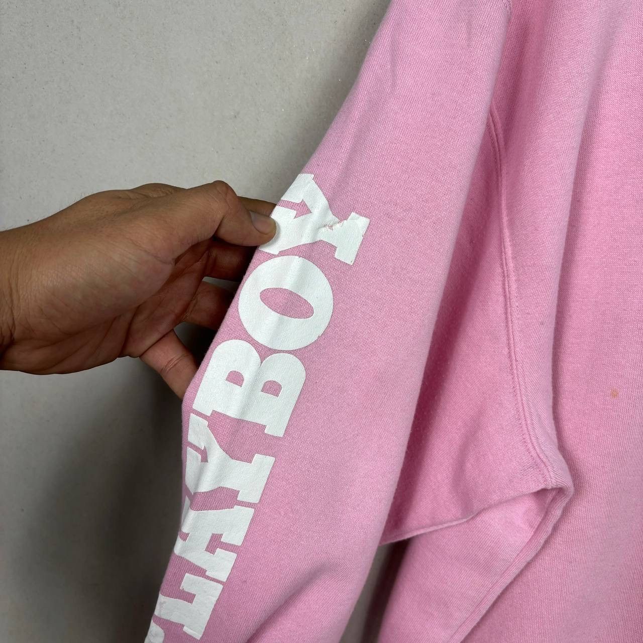 Playboy Pink Playboy Bunny Big Logo Sweatshirt Jumper Crewneck Size US XL / EU 56 / 4 - 4 Thumbnail