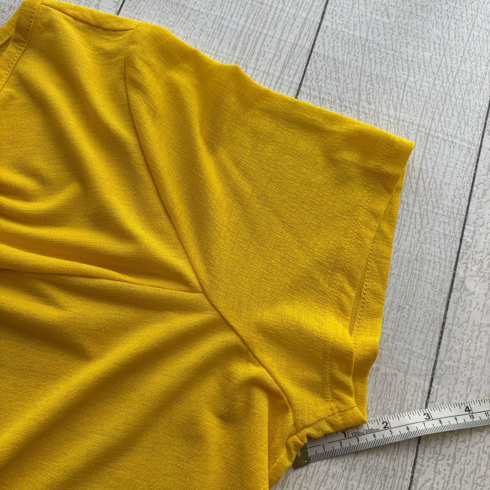 Other Inner Circle Yellow Asymmetrical Blouse 1X Cutout Top Size XL / US 12-14 / IT 48-50 - 5 Thumbnail