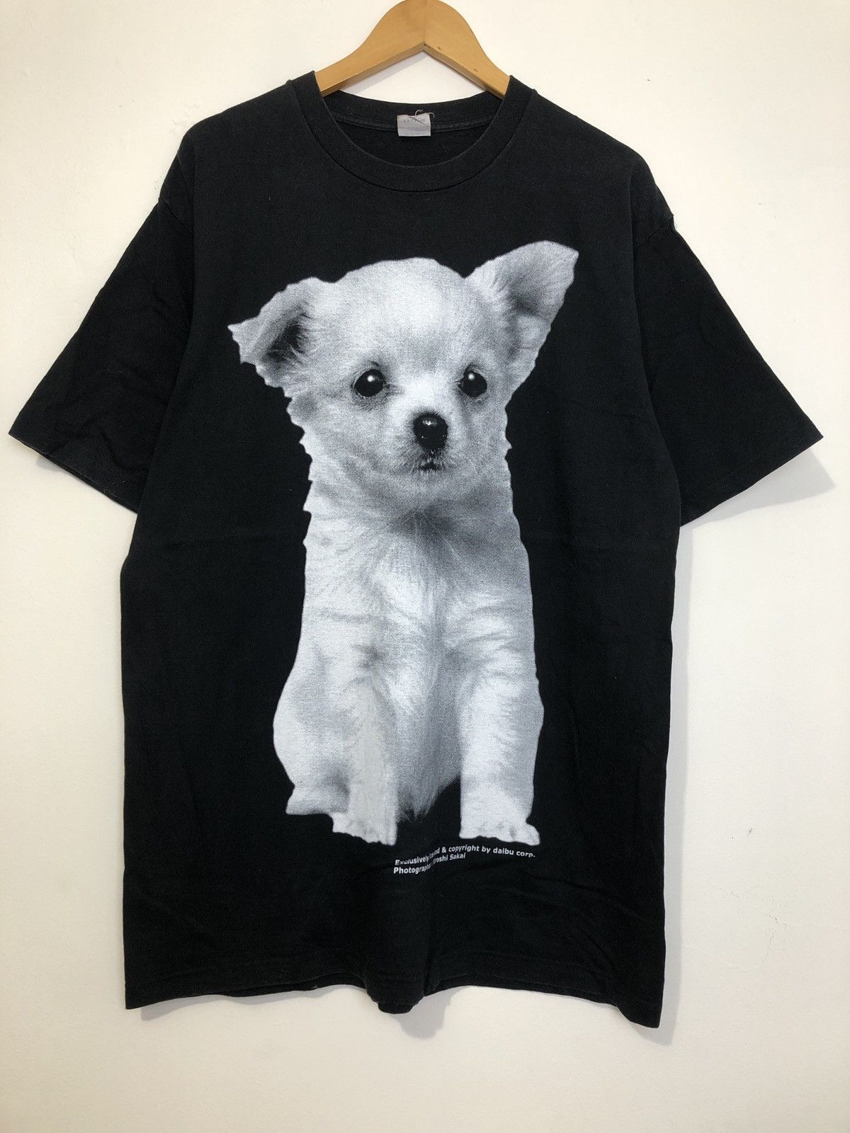 Vintage Dog Photo by Hiroshi Sakai T-Shirt Size US XXL / EU 58 / 5 - 1 Thumbnail