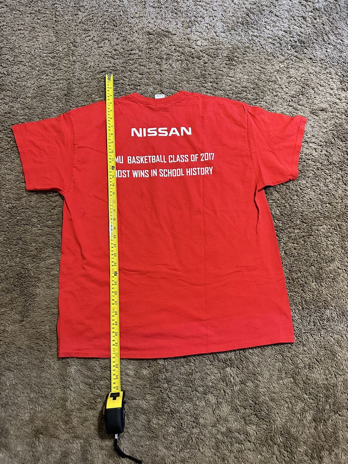 NCAA × Vintage Vintage NCAA SMU Mustangs “triple red” 2017 shirt size XL Size US L / EU 52-54 / 3 - 8 Thumbnail