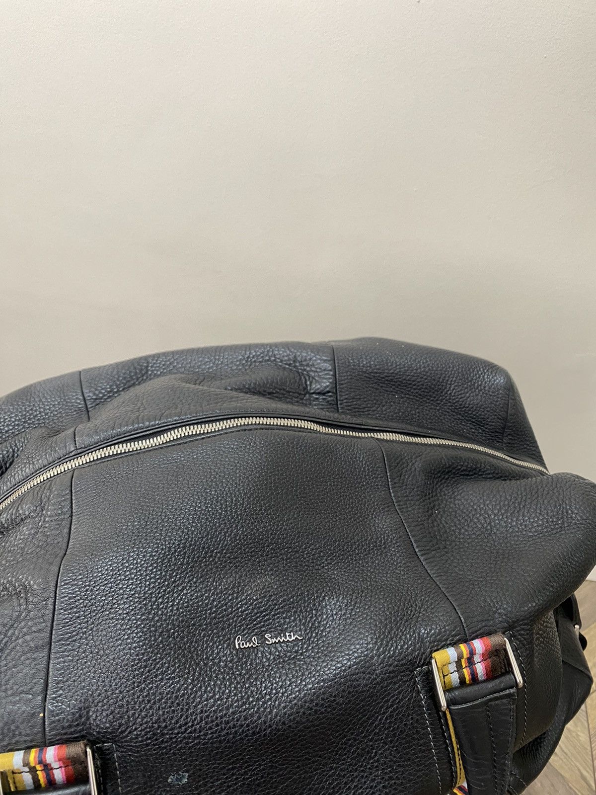 Paul Smith × Vintage Vintage Paul Smith Mainline Mens Black Cityweb Leather Bag Size ONE SIZE - 5 Thumbnail