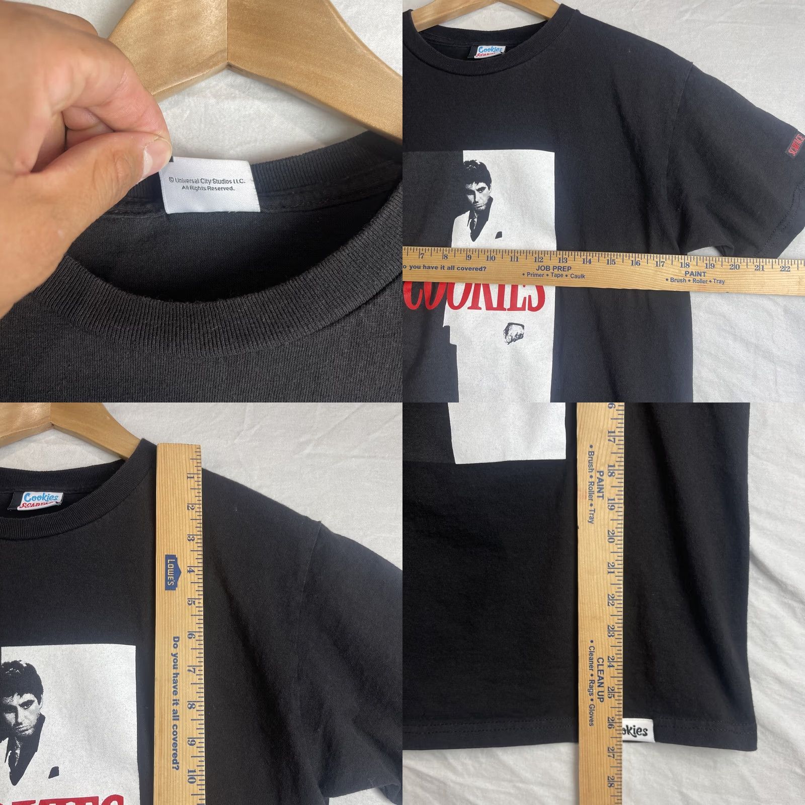 Vintage Cookies Scarface Shirt Mens Small Black Tony Montana Short Sleeve T-Shirt Size US S / EU 44-46 / 1 - 8 Thumbnail