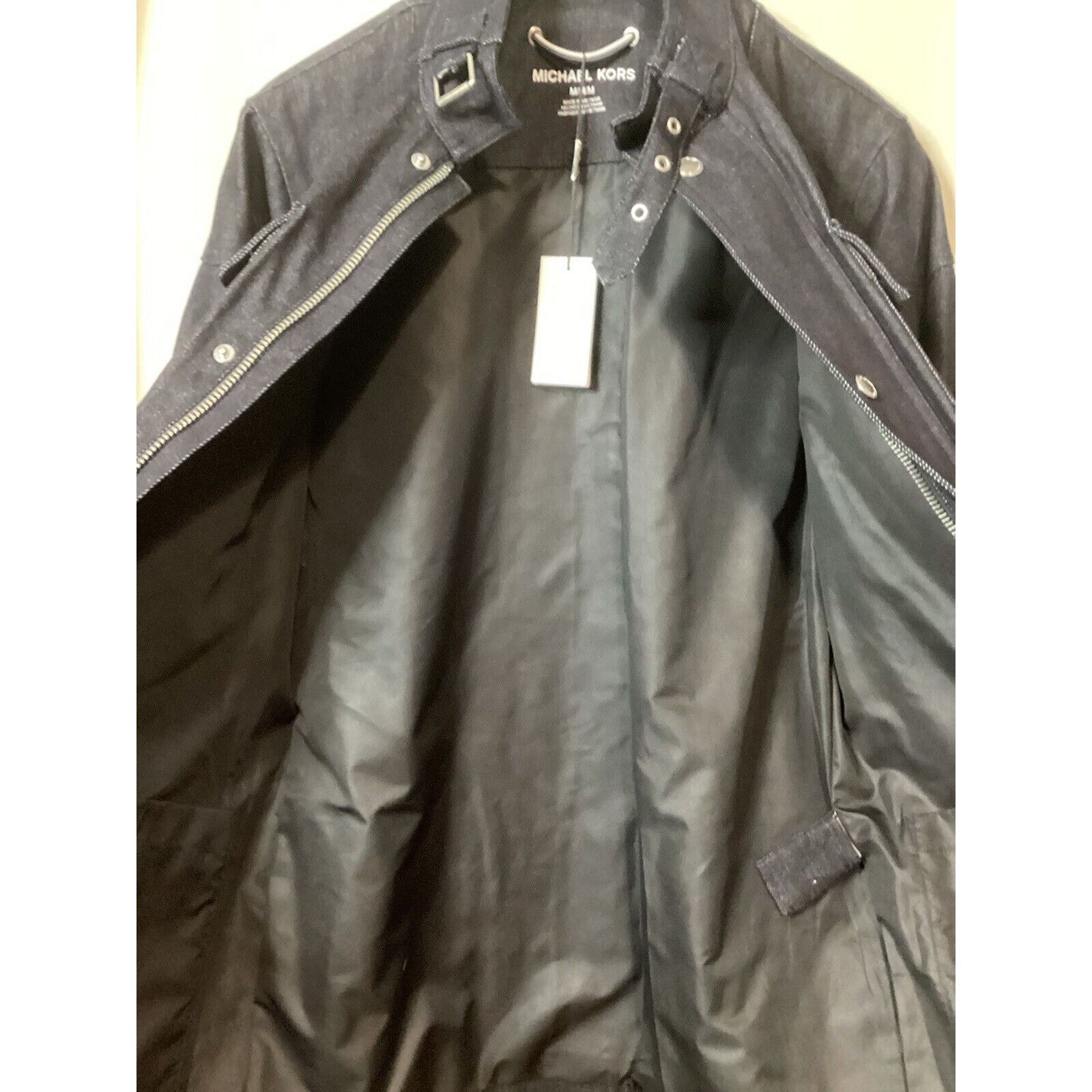 Michael Kors NWT Michael Kors Men’s Classic Fit Belted Denim Jacket Med Size US M / EU 48-50 / 2 - 8 Thumbnail