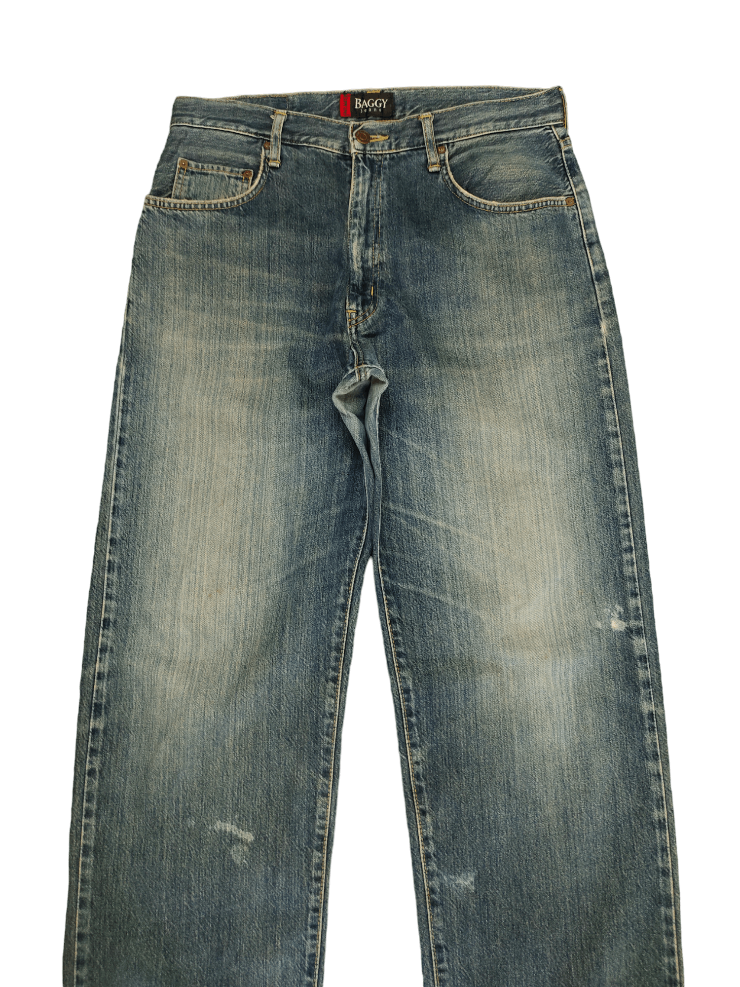 Kapital Vintage Edwin Distress Patina Baggy Denim Pants Size US 32 / EU 48 - 2 Thumbnail
