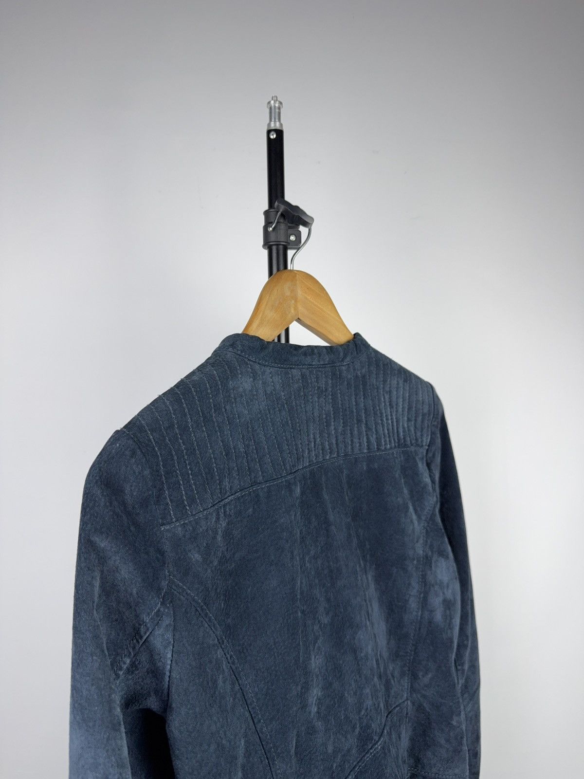 Japanese Brand Vintage 00s Y2K Avant Garde Biker Moto Suede Biker Jacket Size XS / US 0-2 / IT 36-38 - 9 Thumbnail