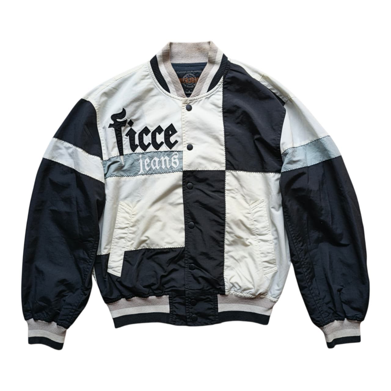 Vintage Yoshiyuki Konishi Ficce Jeans Bomber Jacket Size US M / EU 48-50 / 2 - 1 Thumbnail