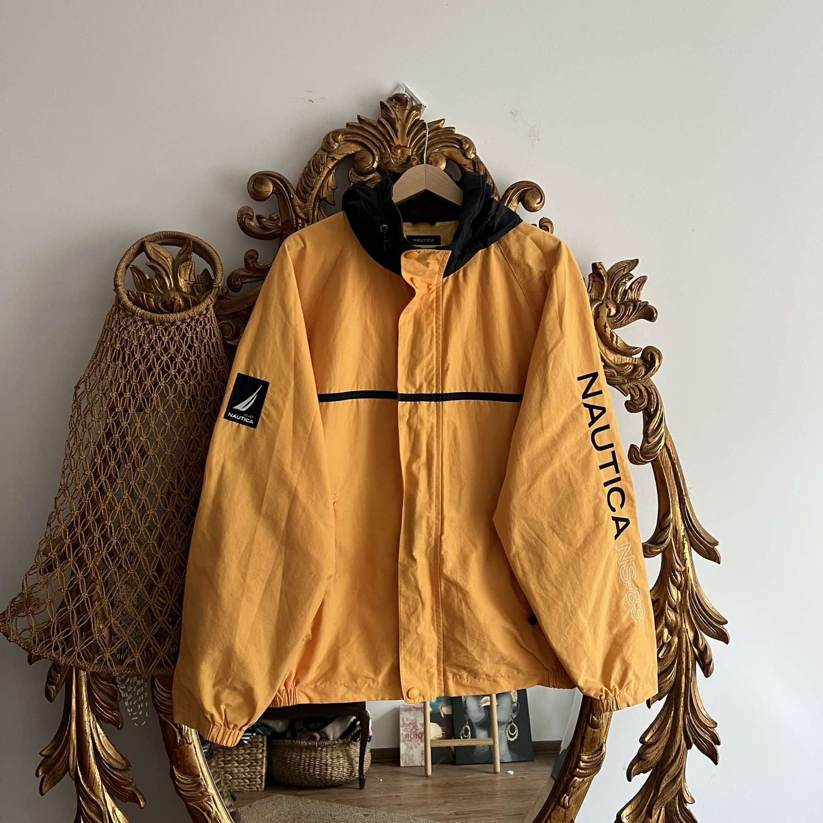 Nautica × Vintage Vintage Yellow Nautica Rain Coat Jacket 90s Sz XL Size US XL / EU 56 / 4 - 1 Thumbnail