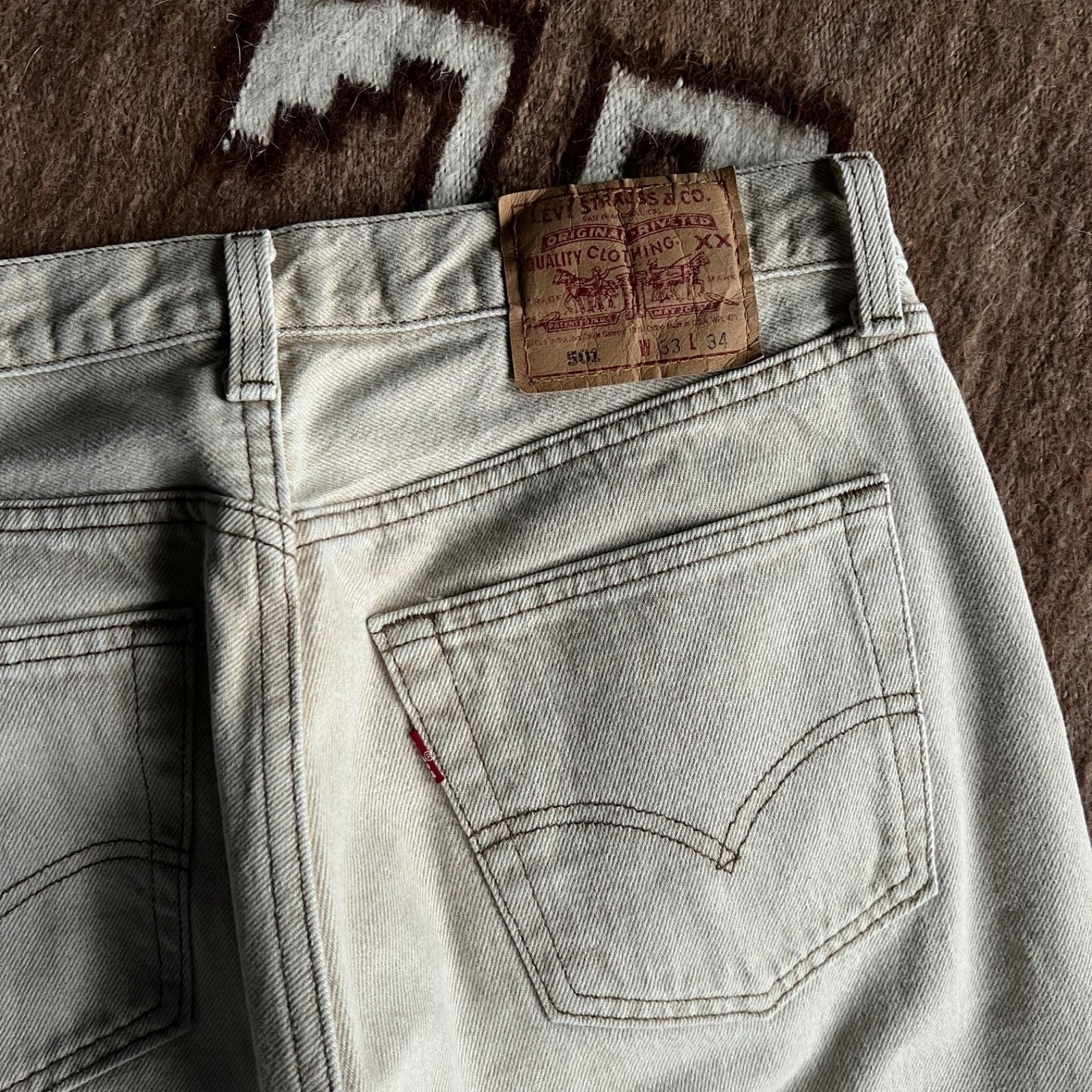 Levi's Levi’s 501 USA Made Vintage Denim Jeans 9804AC Size US 33 - 7 Thumbnail