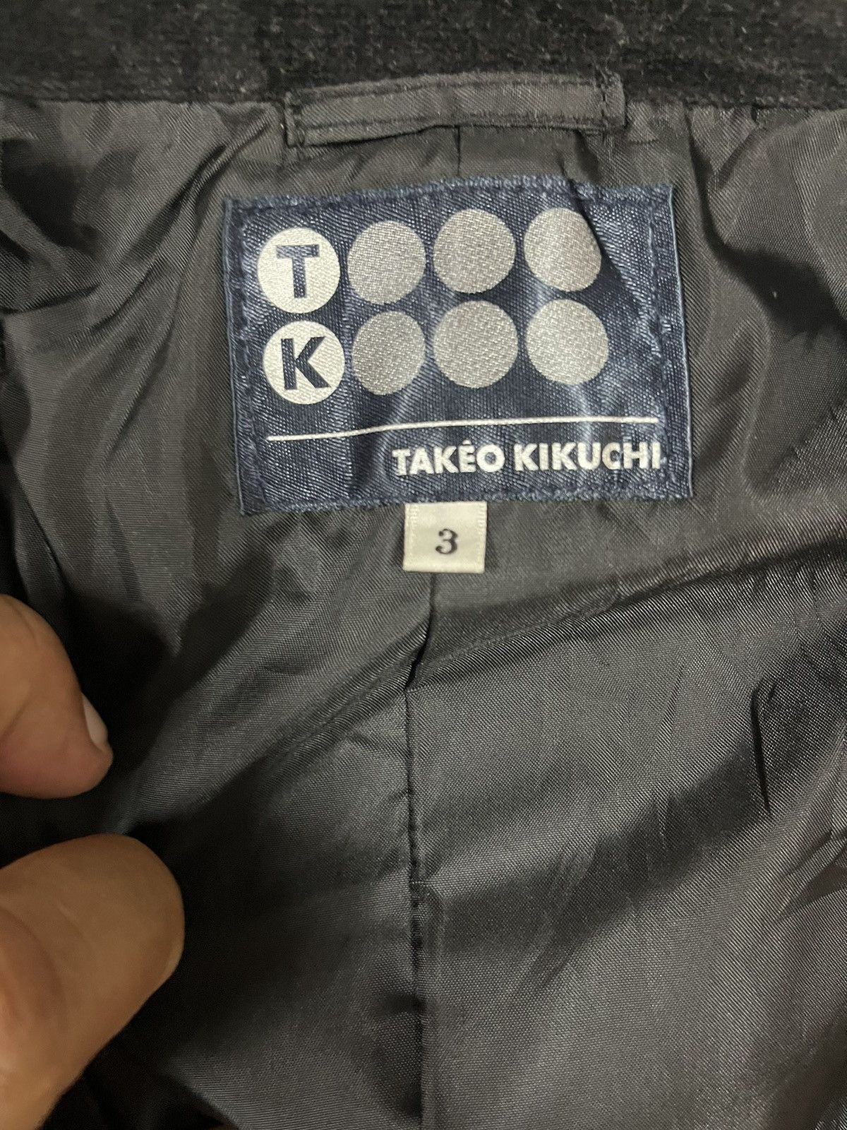 Japanese Brand × Takeo Kikuchi Japanese brand takeo kikuchi blazer valvet black Size 38L - 7 Thumbnail