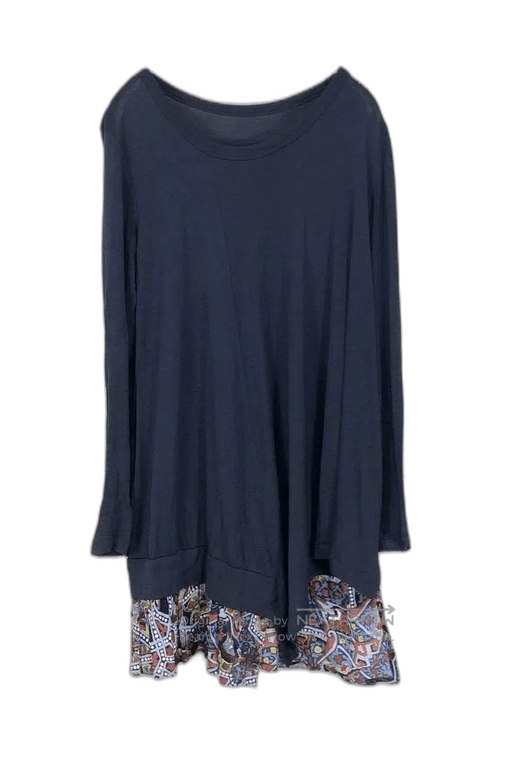 Yohji Yamamoto Yohji Yamamoto Y's Long Sleeve patchwork long T-shirt Size US M / EU 48-50 / 2 - 1 Thumbnail