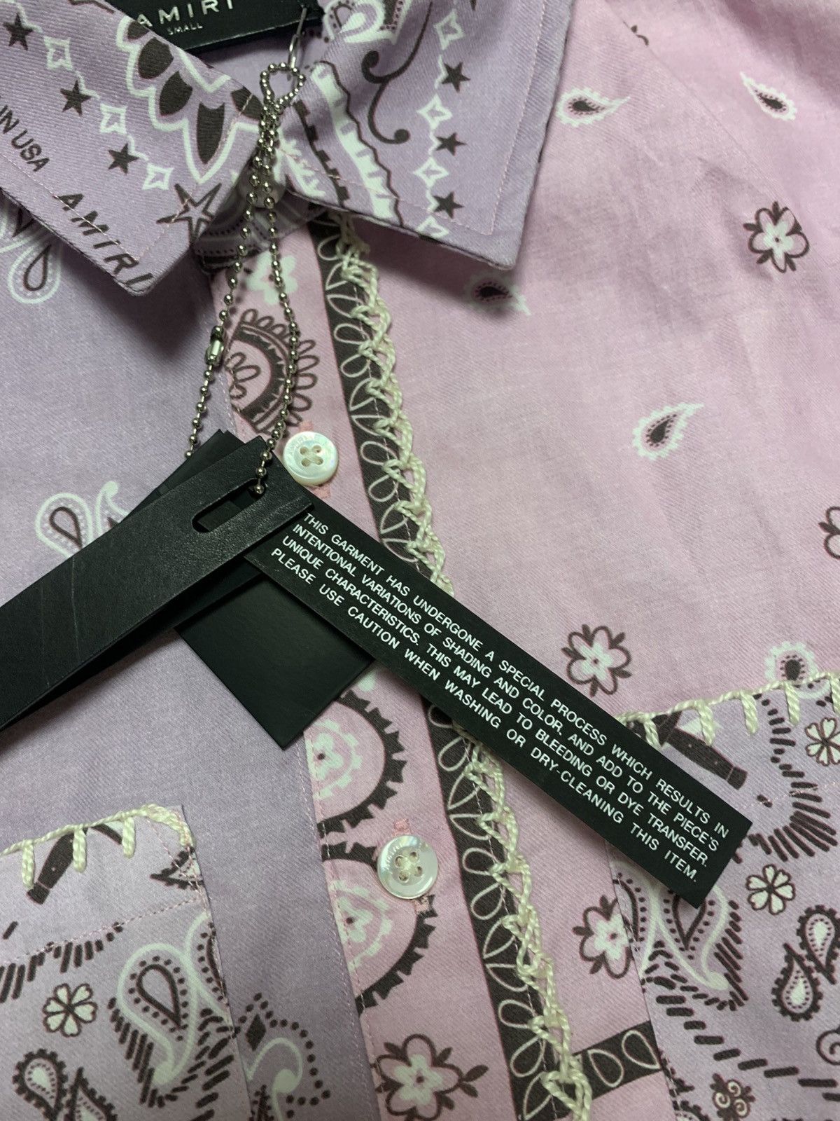Amiri Amiri Bandana Shirt Brand New Size ONE SIZE - 6 Thumbnail