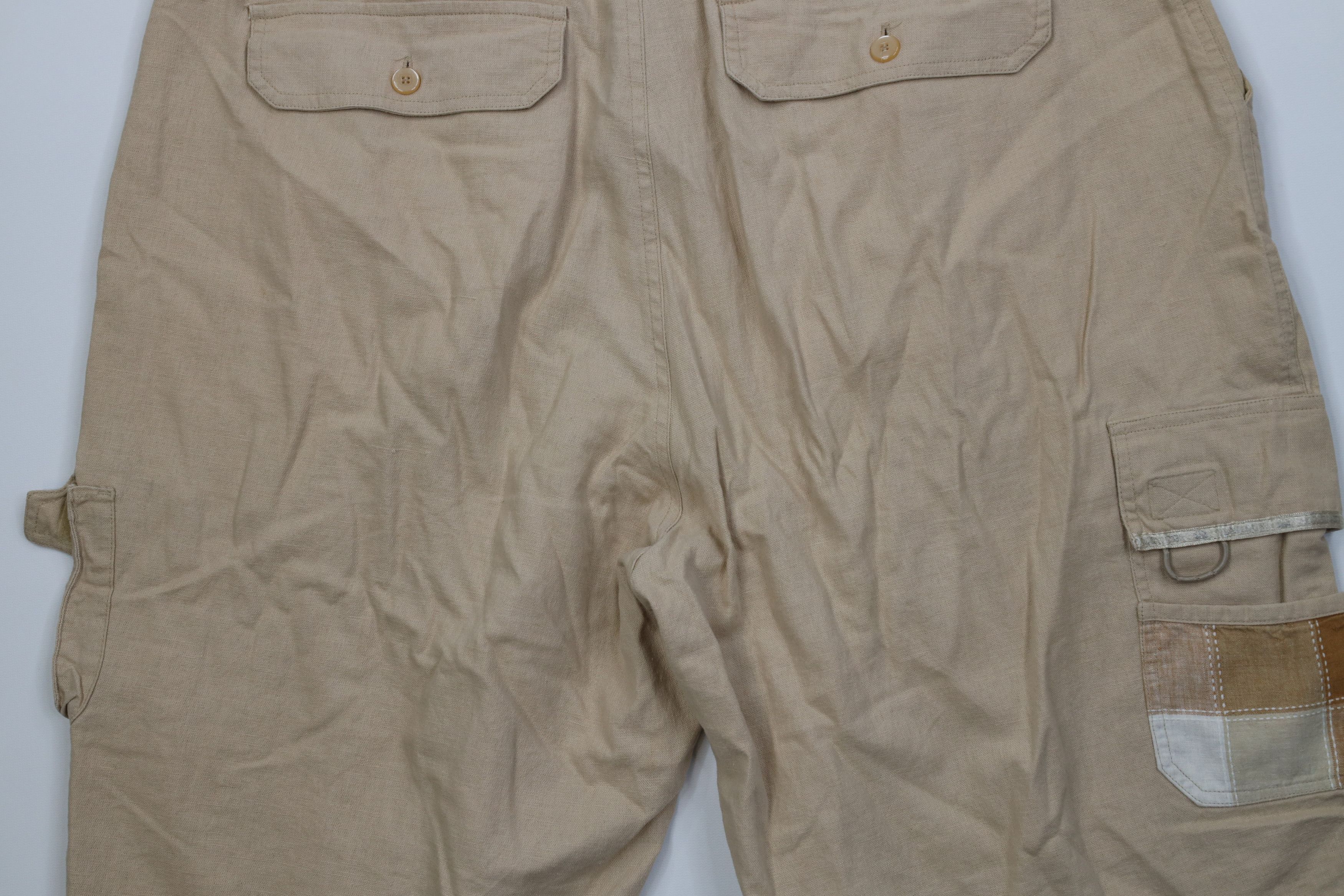 Vintage Vintage 90s Y2K Streetwear Blend Baggy Cargo Shorts Beige Size US 38 / EU 54 - 12 Thumbnail