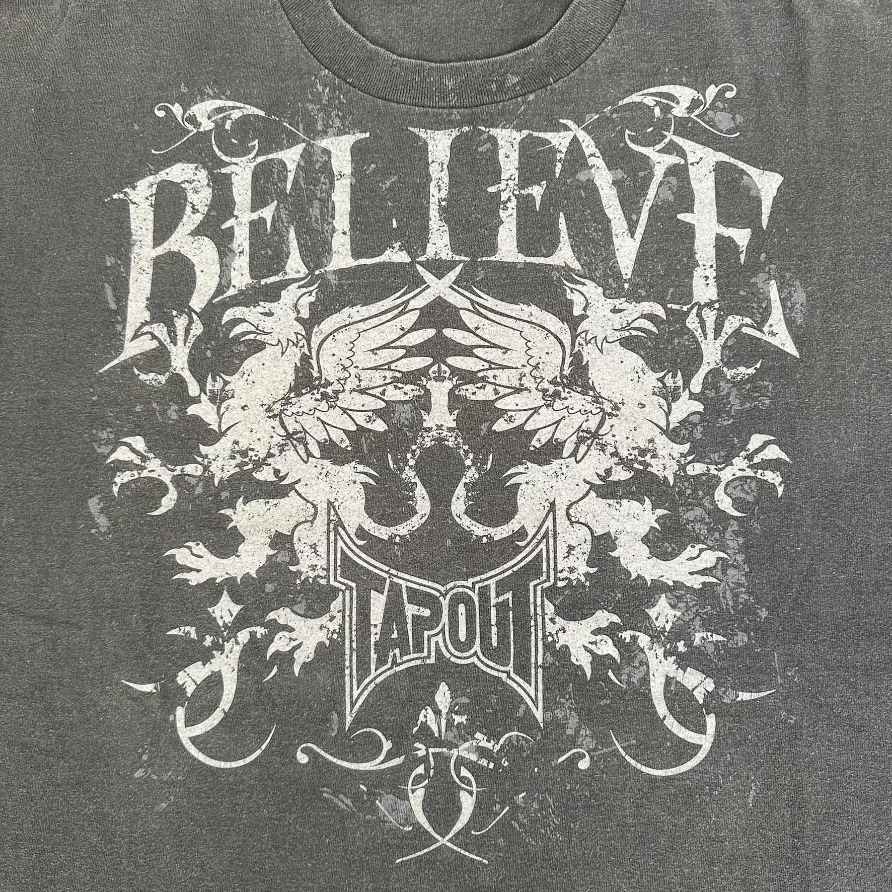 Tapout Vintage Y2K Tapout Believe T-Shirt MMA UFC Grunge Punk Boxy Size US XL / EU 56 / 4 - 3 Thumbnail