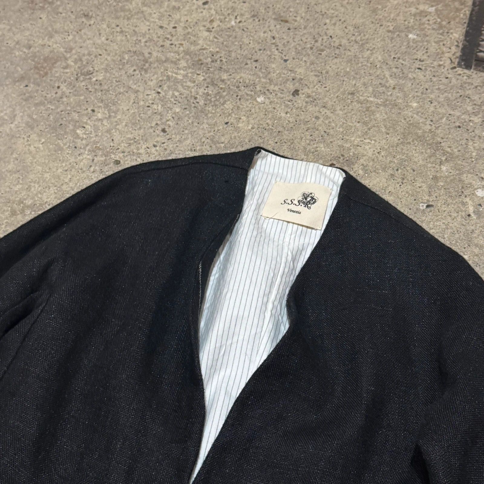 SSSR Venezia S.S.S.R Venezia ( Marc point ) linen one button blazer Size US S / EU 44-46 / 1 - 3 Thumbnail