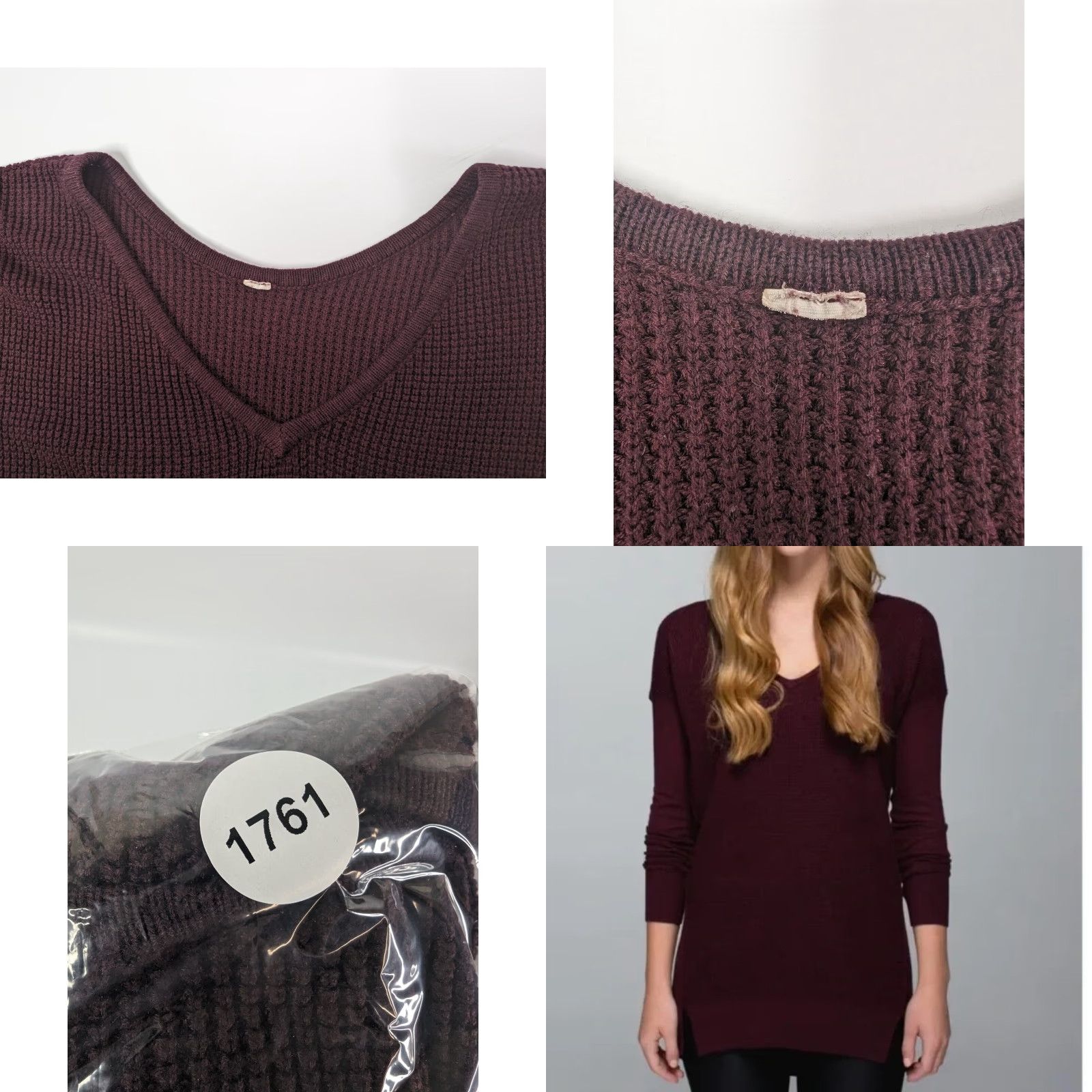 Lululemon VINTAGE Lululemon The Sweater Life Heathered Bordeaux Drama Maroon Long Sleeve Size 6? Size M / US 6-8 / IT 42-44 - 8 Thumbnail