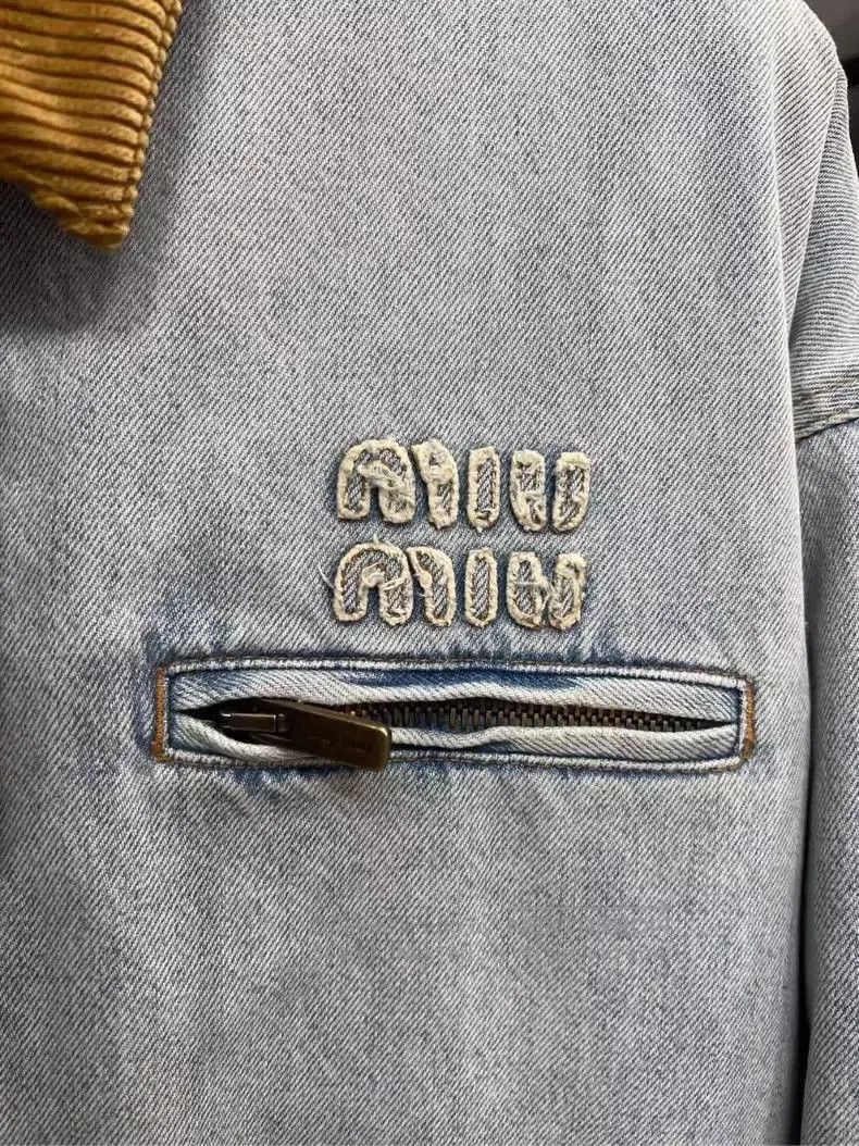 Miu Miu Miumiu Corduroy Denim Jacket Brand New-yf. Size US L / EU 52-54 / 3 - 3 Thumbnail