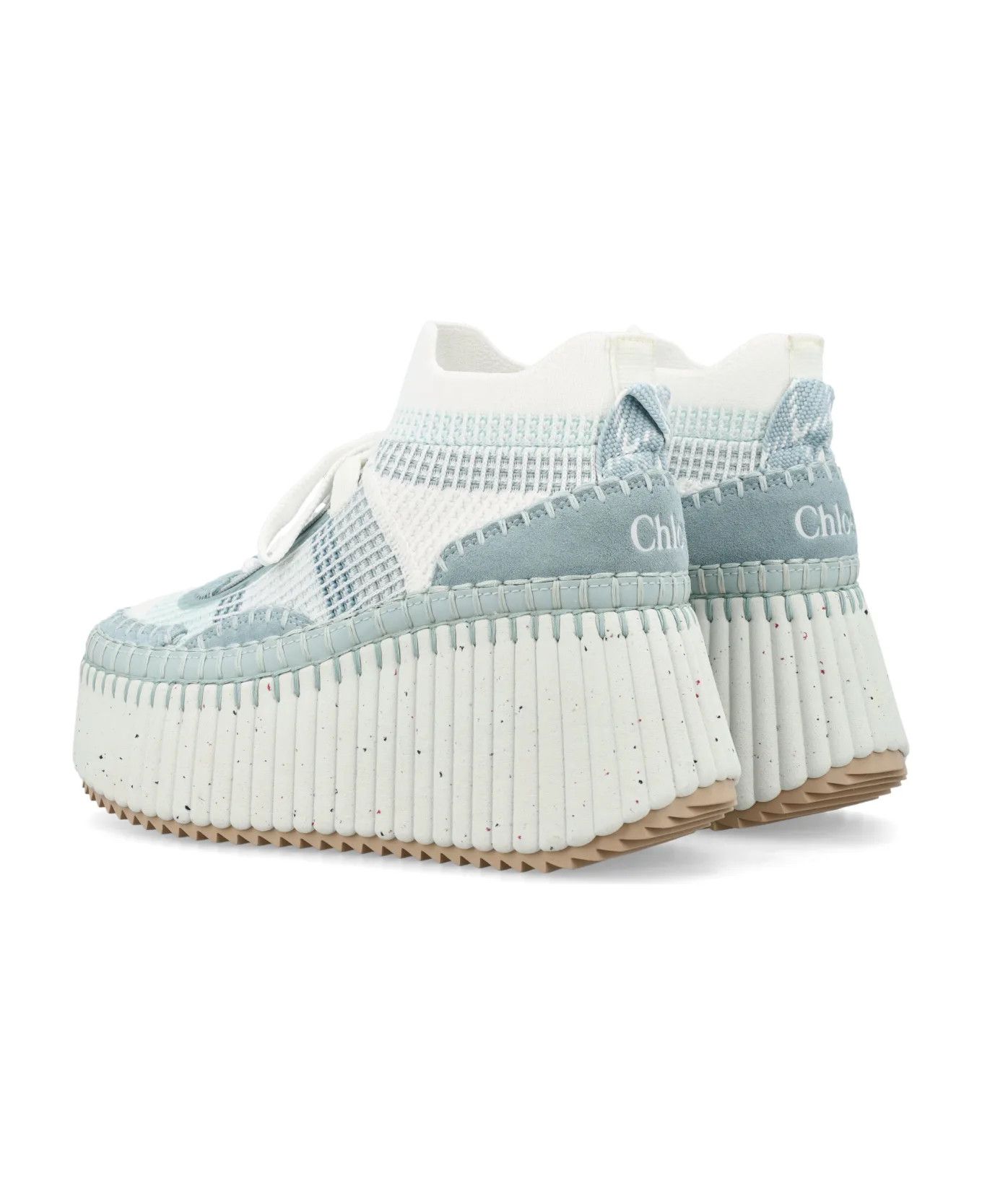 Chloe o1loc1c0425 Nama Wedge Sneakers in Multicolor Size US 10 / IT 40 - 4 Thumbnail