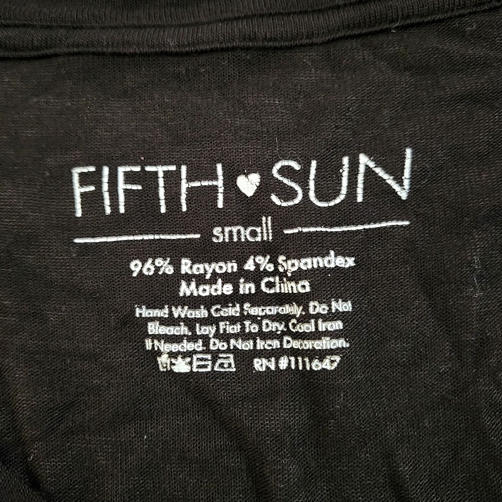 Vintage Fifth Sun Geek 07 T Shirt Womens Small Black Striped Tee Athletic Fit Pullover Short Sleeve Casual Shirt Womens S Black Geek 07 Tee Size S / US 4 / IT 40 - 6 Thumbnail