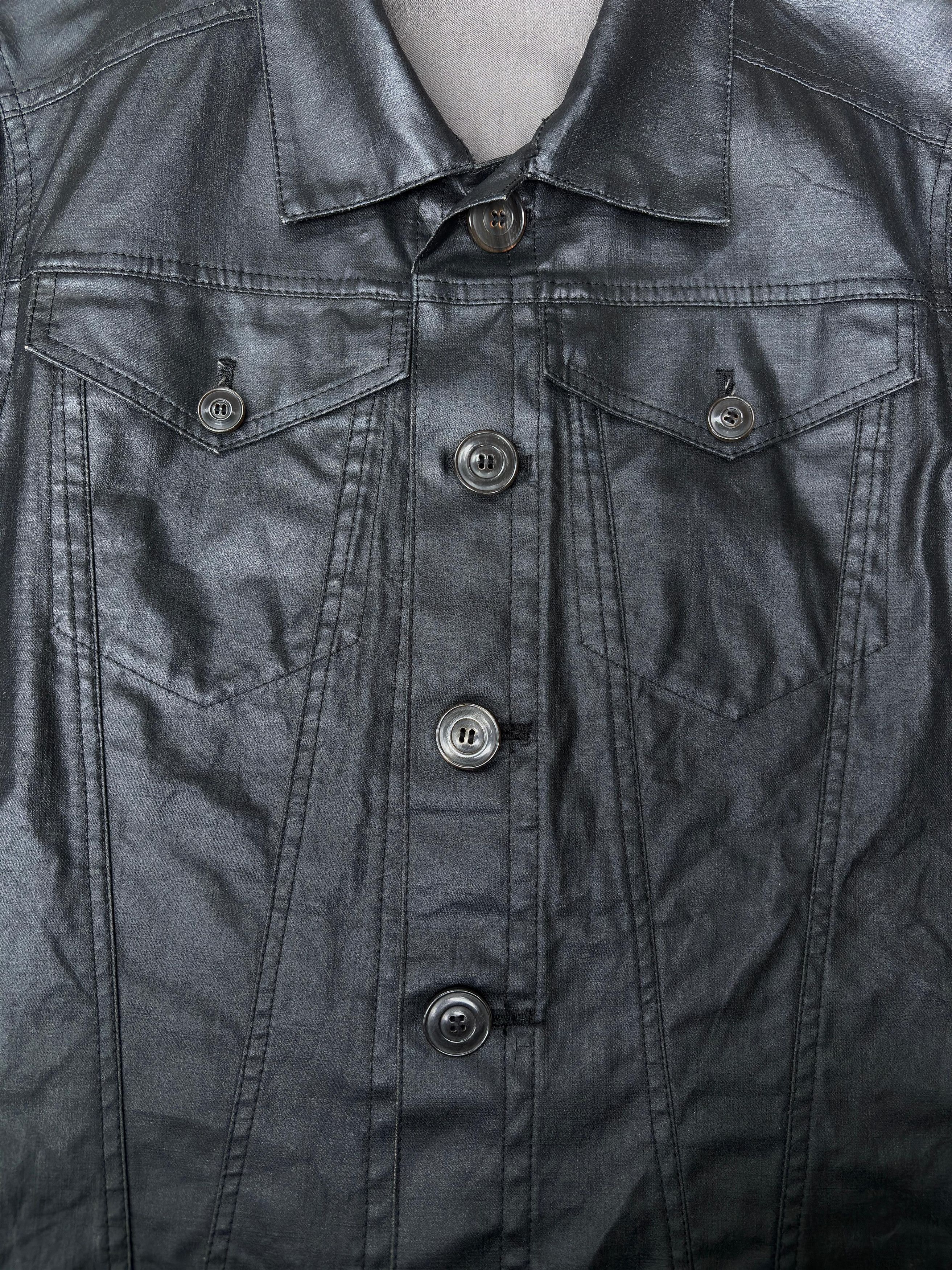 Japanese Brand Satoru Tanaka Coated Trucker Jacket Made In Japan Size US M / EU 48-50 / 2 - 8 Thumbnail
