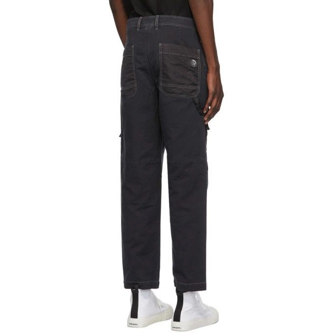 Diesel Black Twill P-Trent Trousers Size US 32 / EU 48 - 4 Thumbnail