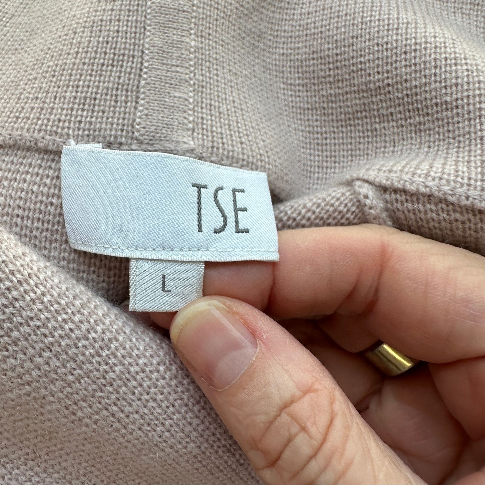 Tse TSE Light Pink Magnetic Collar Crop Cardigan Long Sleeves L Size L / US 10 / IT 46 - 7 Thumbnail