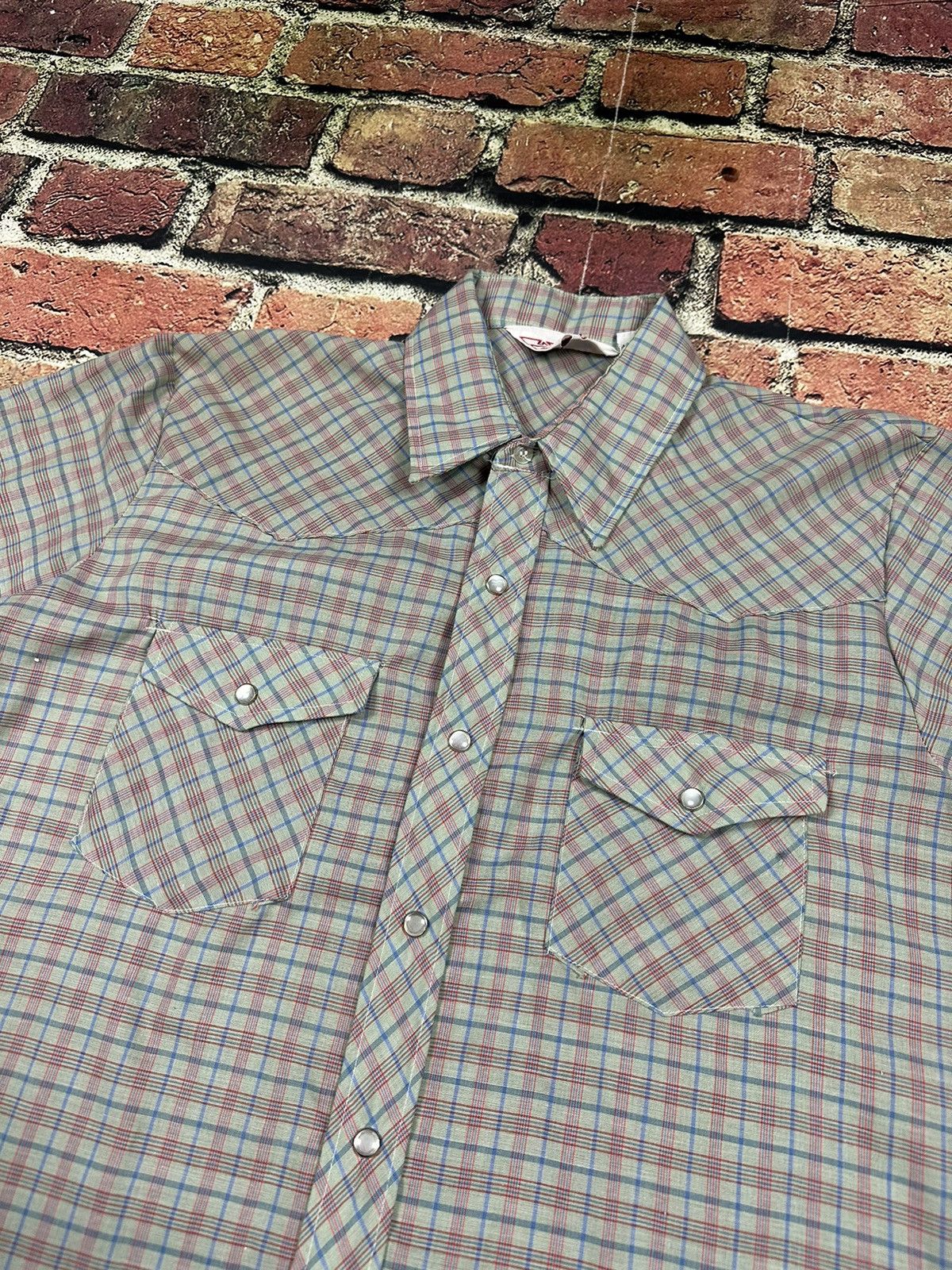Vintage Vintage Western Button Up Pearl Snap Walthman Western Wear Size US M / EU 48-50 / 2 - 5 Thumbnail