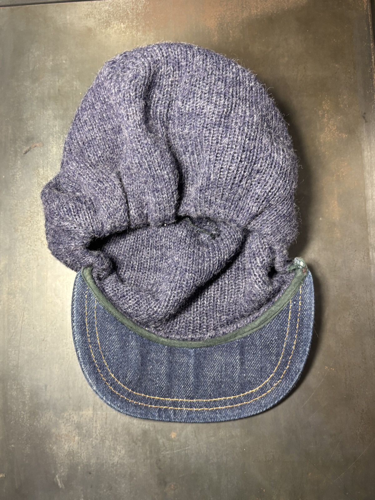 Levi's 1970s Levi's Orange Tab Hat Vintage Ski Pom Pom Brim Beanie Size ONE SIZE - 5 Thumbnail