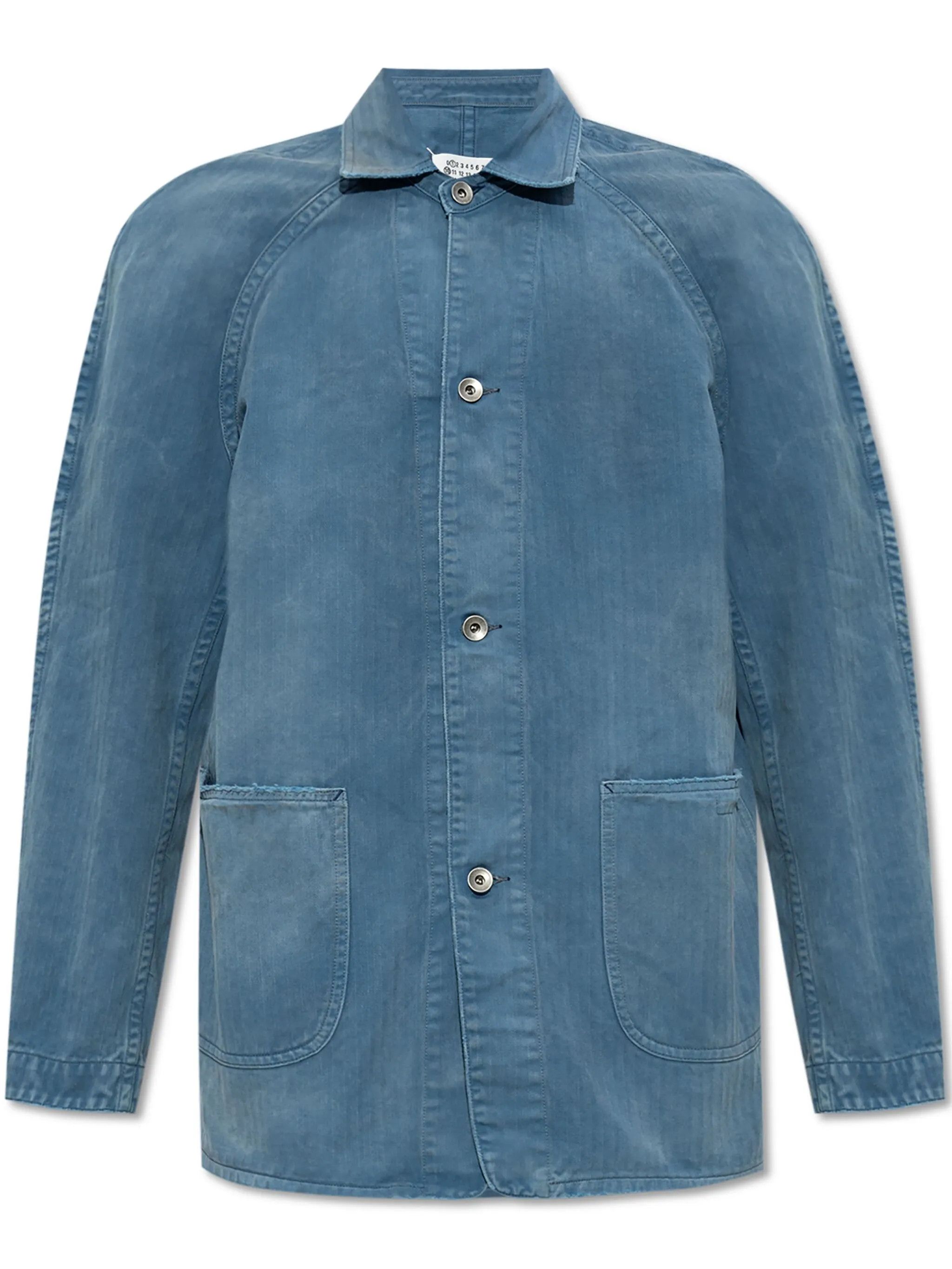o1w1db10226 Denim Caban Jacket in Blue