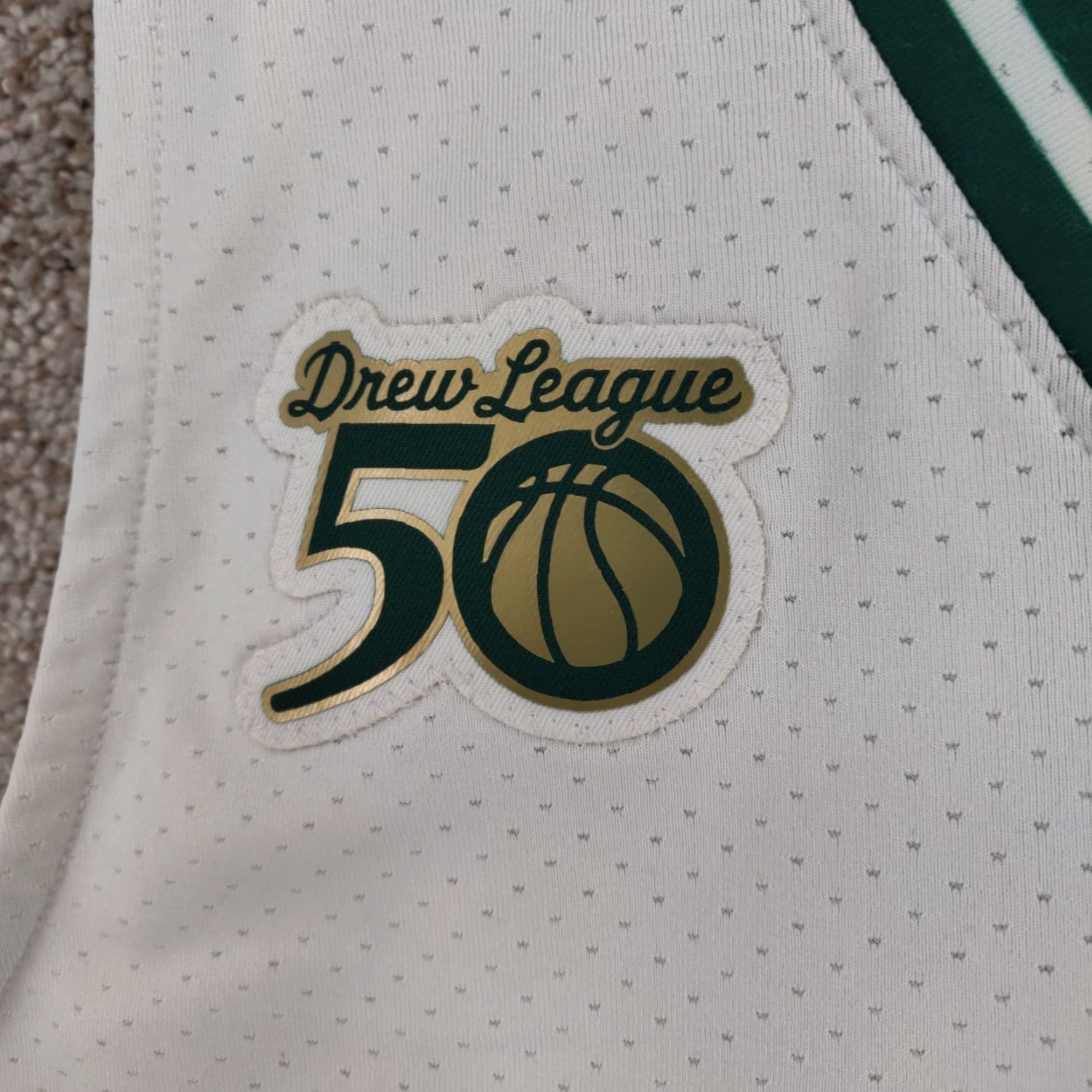 Adidas Adidas Drew League Jersey XL White Gold 7 South Central LA Rare 2023 50th Size US XL / EU 56 / 4 - 4 Thumbnail