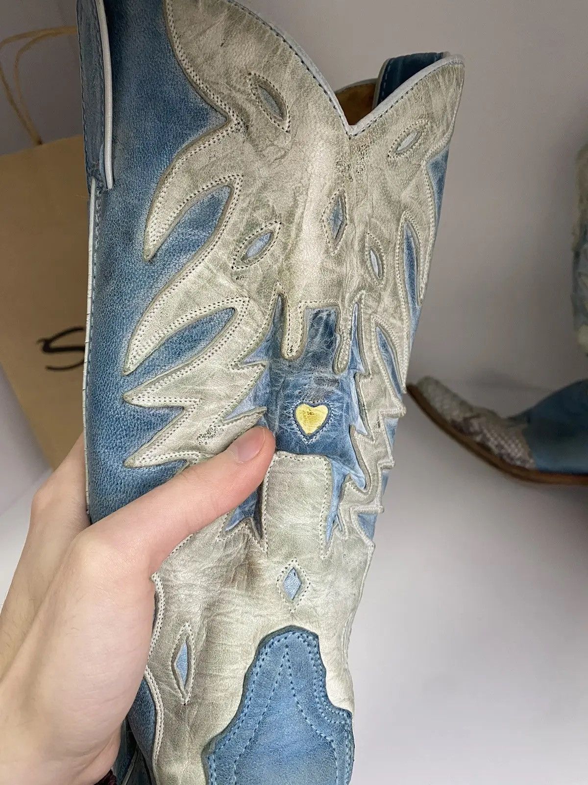 Sancho Boots × Vintage Vintage Sancho Cowboy Western Women’s Boots Size US 7 / IT 37 - 8 Thumbnail