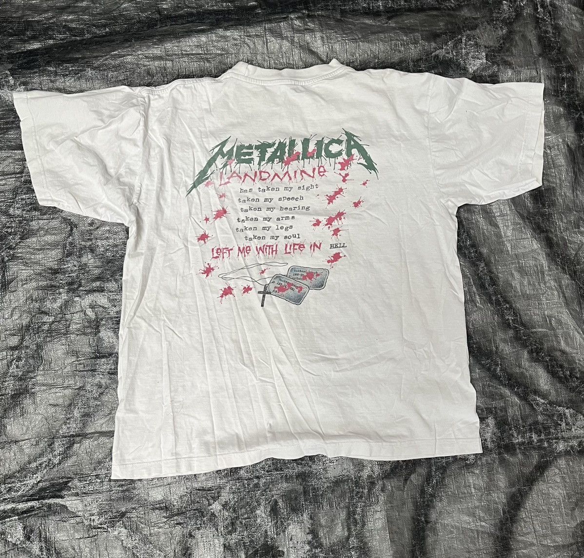 Band Tees × Metallica × Vintage Rare Original 80s Metallica Band Shirt Iron Maiden 90s Size US XL / EU 56 / 4 - 4 Thumbnail