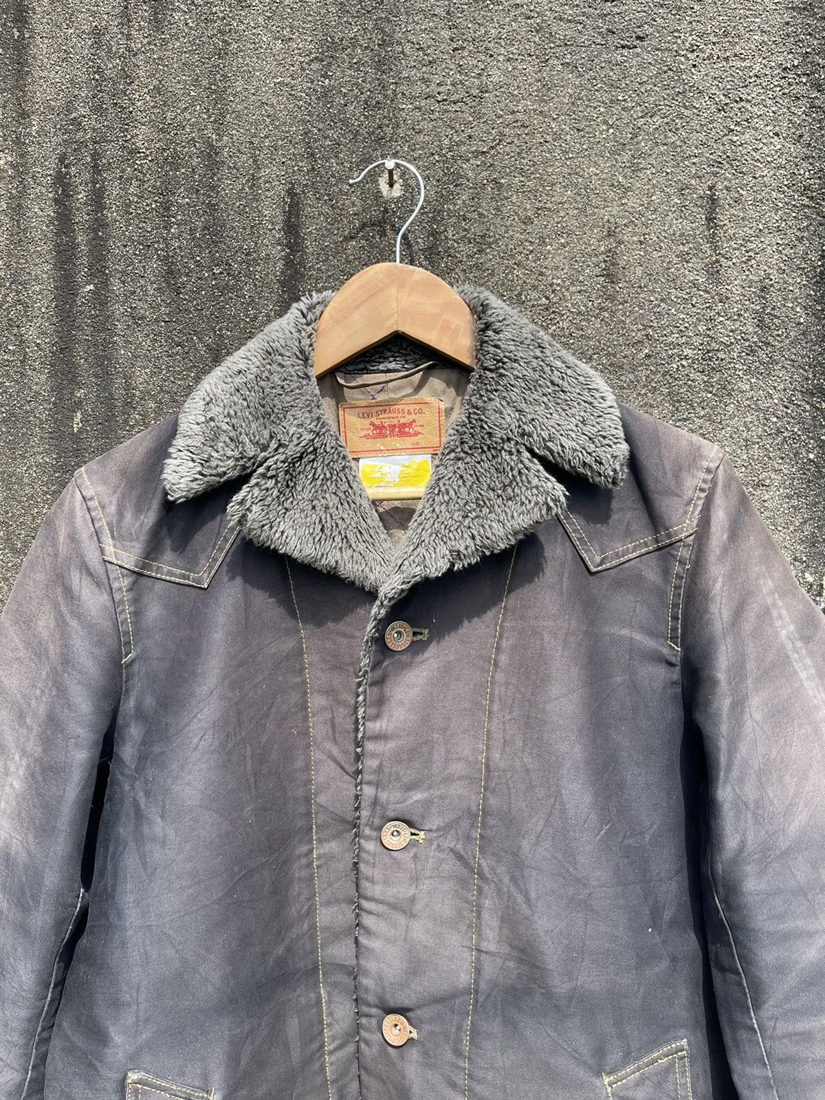 Levi's Vintage Levi’s Sherpa-Lined Barn Coat - Distressed Black Size US M / EU 48-50 / 2 - 2 Thumbnail