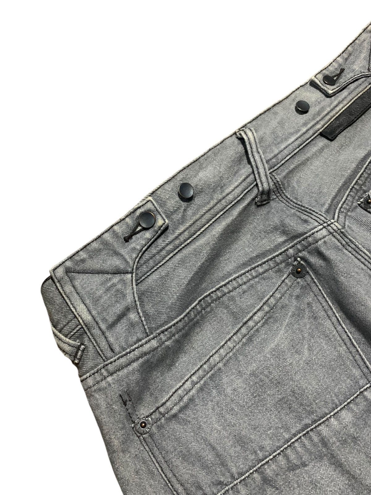 291295=Homme 291295 Homme leather cowhide part straight fit jeans Size US 33 - 10 Thumbnail