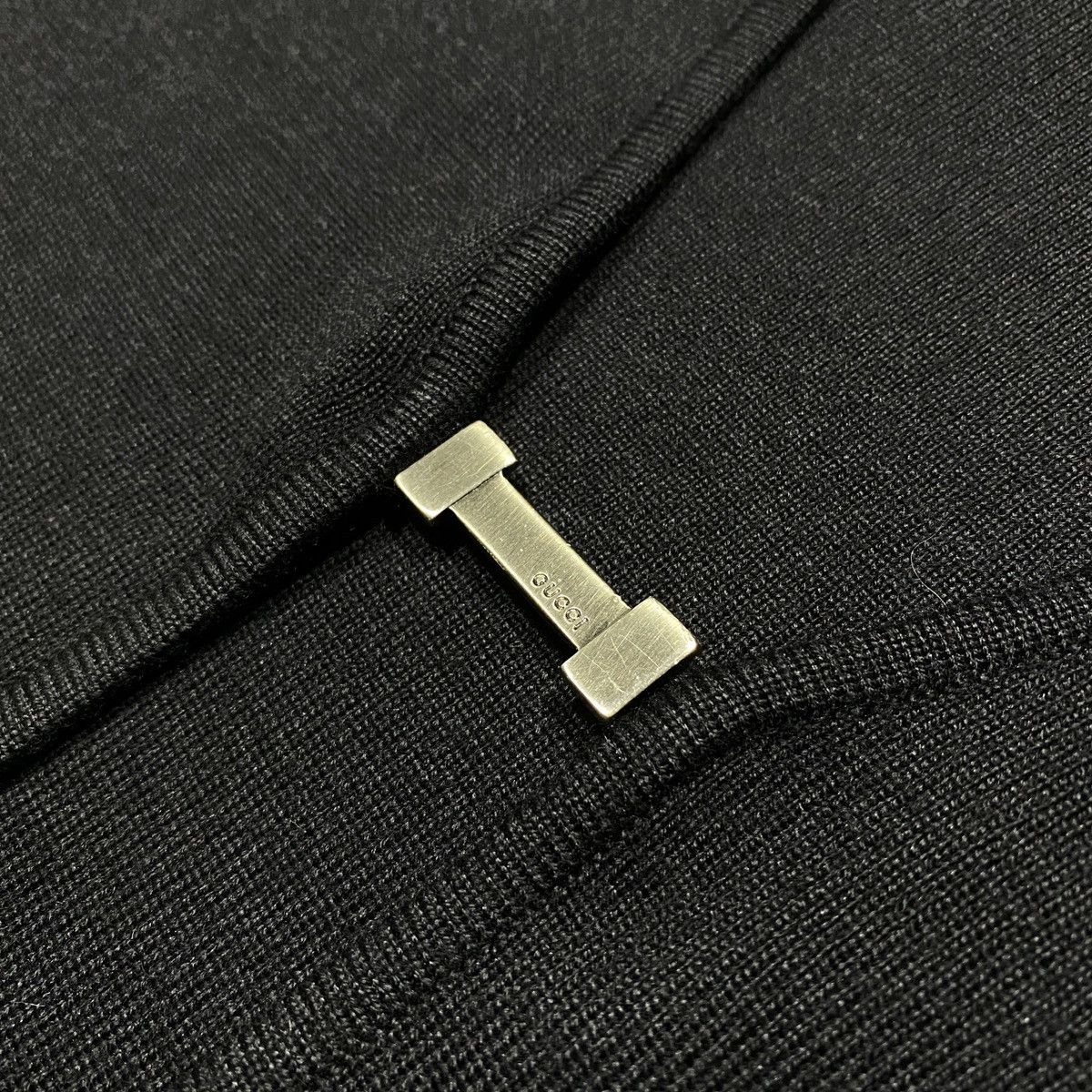 Gucci SS1997 Wool Silk Cashmere Blend Knit Top Cardigan Size M / US 6-8 / IT 42-44 - 3 Thumbnail