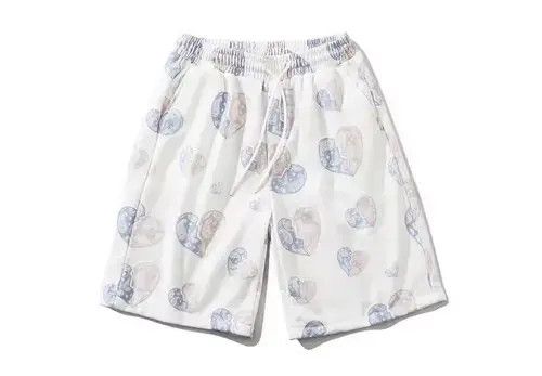Jean 21SS Indigo Union Japan White Bandana Paisley Heart Shorts Size US 31 - 4 Thumbnail