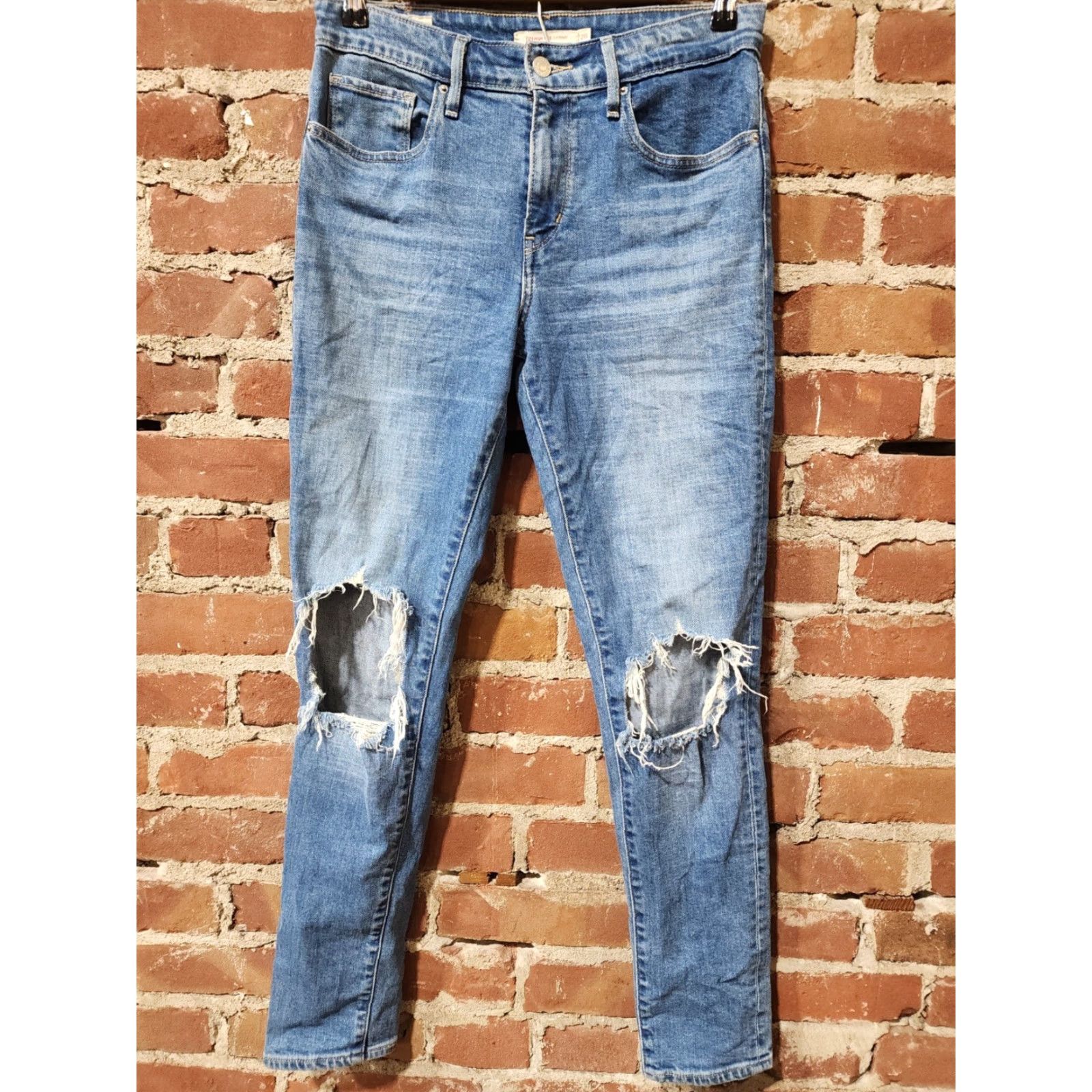 Levi's Levi's Premium 721 High Rise Skinny Denim Jeans Women's 28 Blue Dark Wash Jeans Size 28" / US 6 / IT 42 - 2 Thumbnail