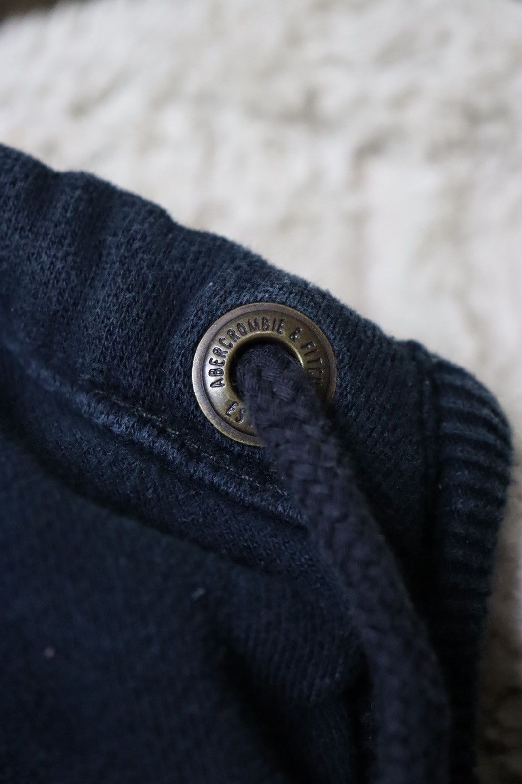 Abercrombie & Fitch Abercrombie & Fitch Vintage Navy Fur Fleece Hoodie y2k Crazy Size US M / EU 48-50 / 2 - 8 Thumbnail