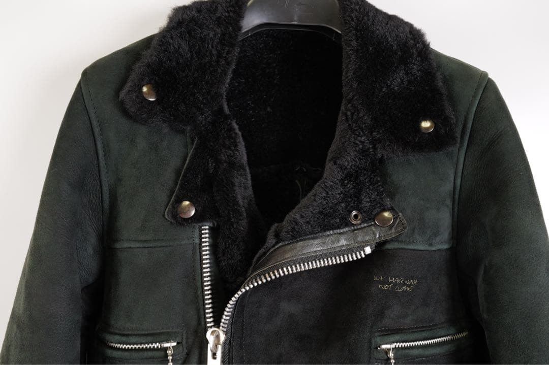 Undercover Undercover Black Suede Shearling Leather Jacket Size US M / EU 48-50 / 2 - 9 Thumbnail