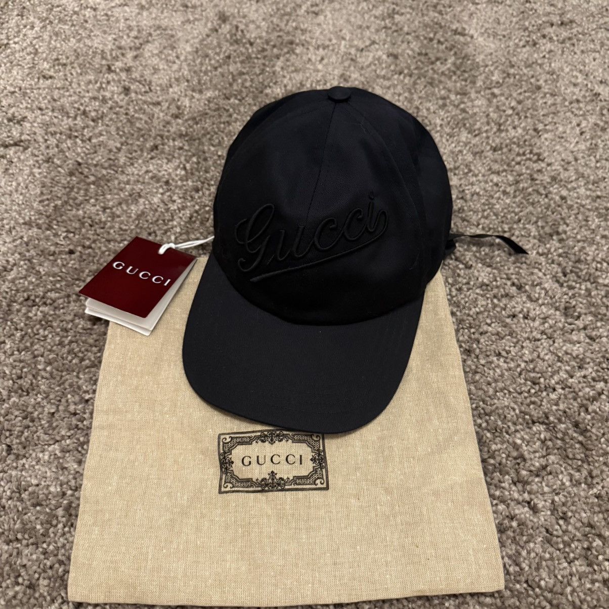 Gucci Gucci baseball cap hat size M GG logo embroidery emblem logo Size ONE SIZE - 1 Thumbnail
