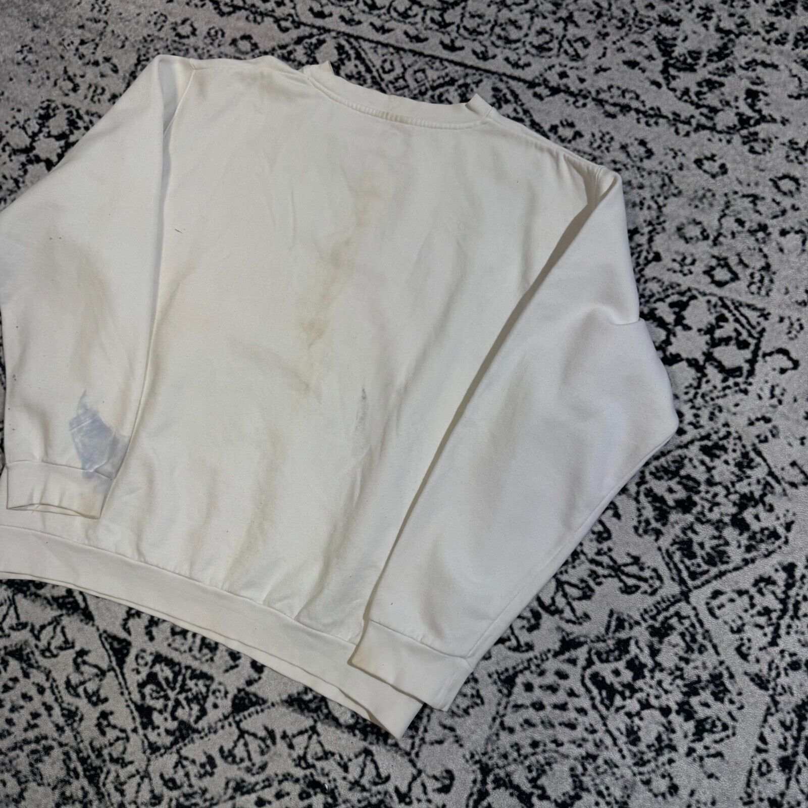 Vintage Vintage Unisex White Cotton Sweatshirt Size S Skate USA Size US S / EU 44-46 / 1 - 9 Thumbnail