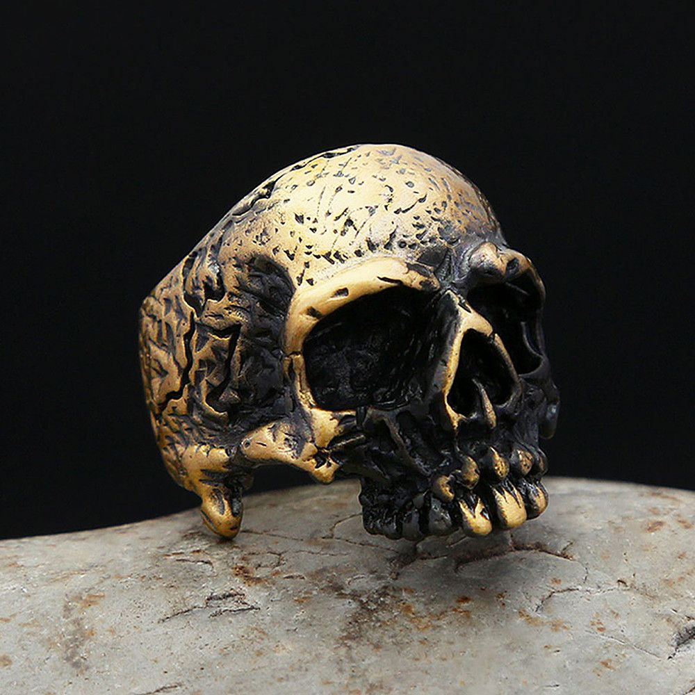 Japanese Brand × Jewelry × Vintage Punk Brass Skull Ring Size ONE SIZE - 1 Thumbnail
