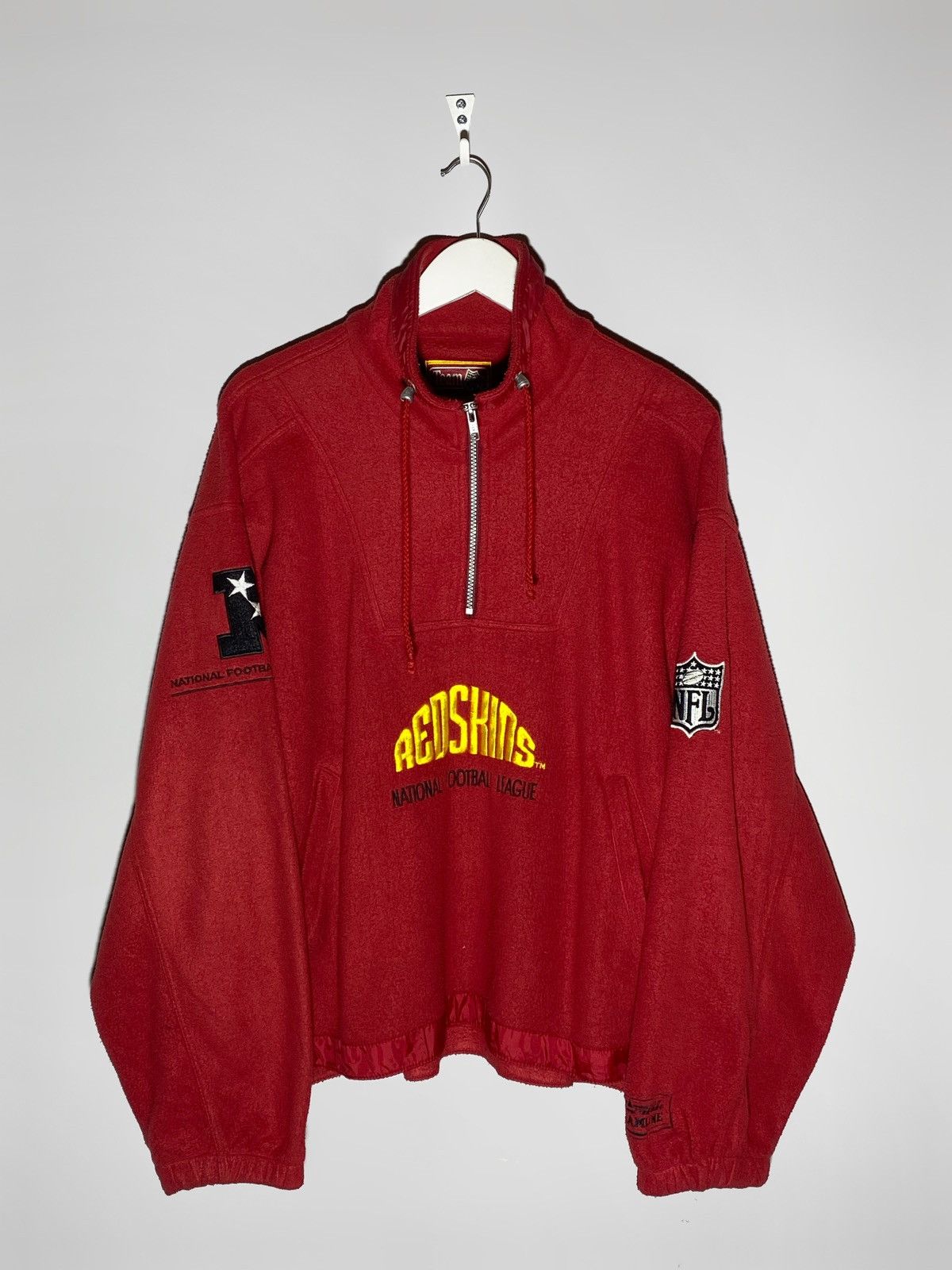 NFL × Vintage Vintage 90s NFL Redskins Washington Fleece Pullover Sweater Size US M / EU 48-50 / 2 - 1 Thumbnail