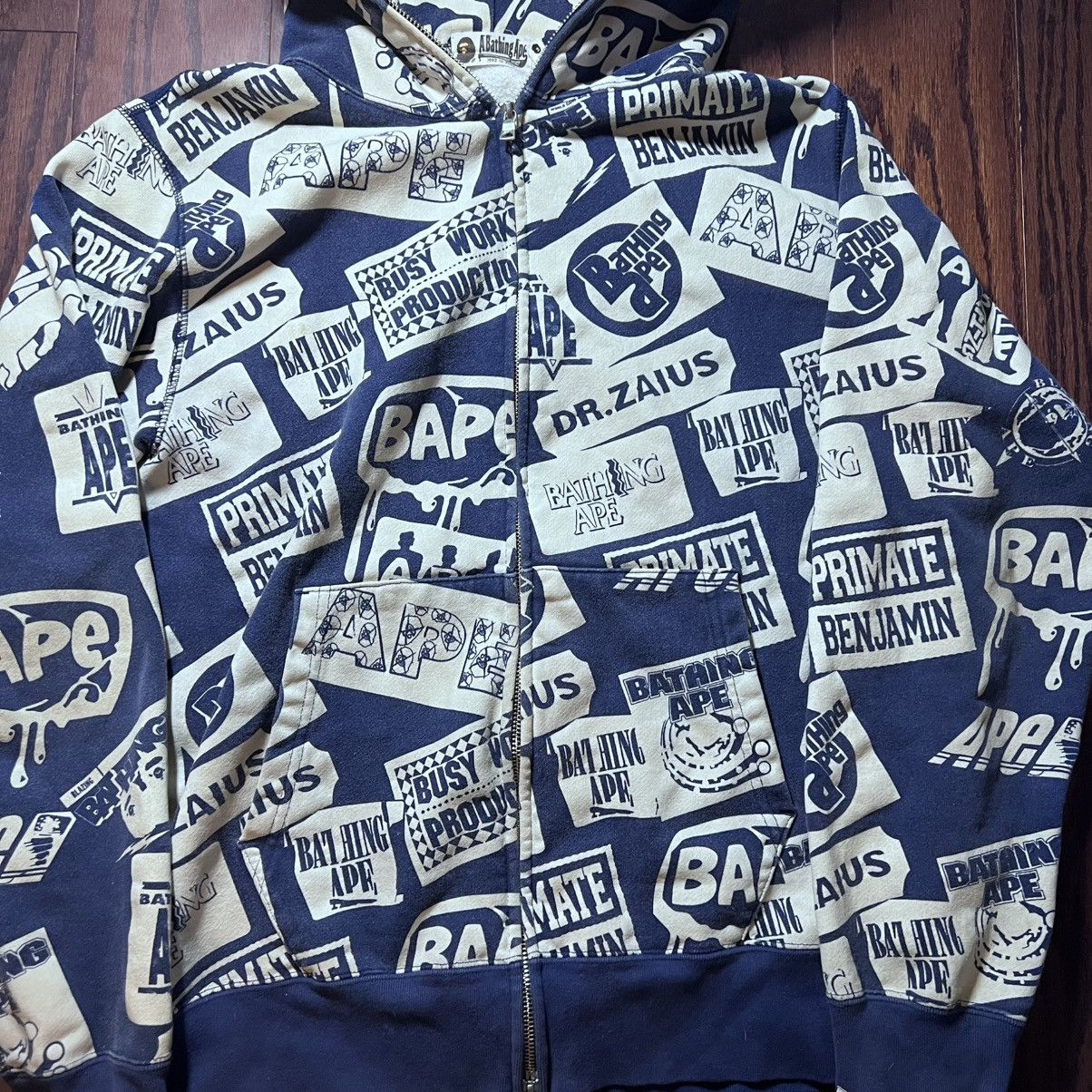 Bape 2011 Bape glow in the dark AOP hoodie Size US XL / EU 56 / 4 - 2 Thumbnail